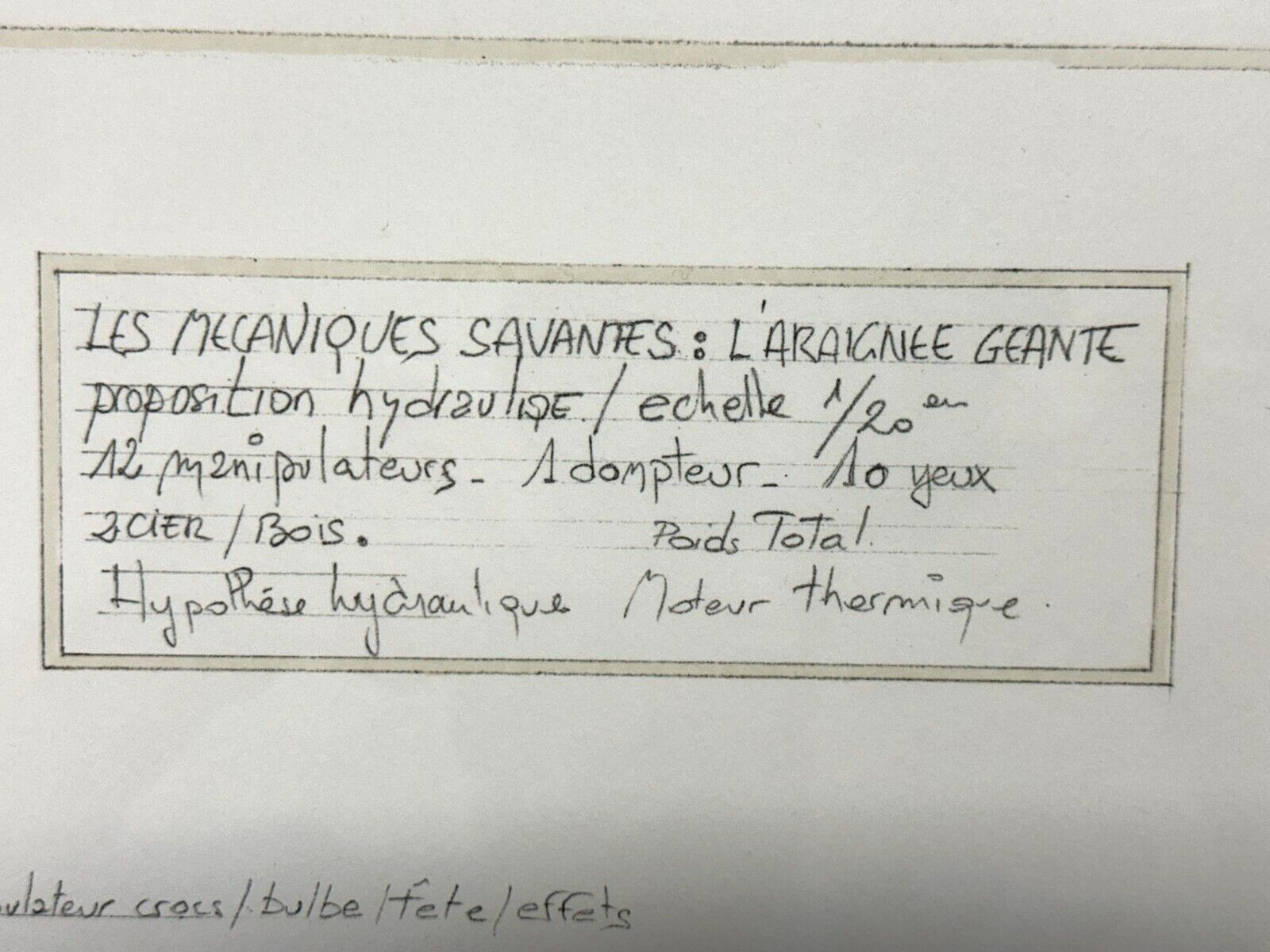 François Delarozière - Lithographie - 'L'araignée géante' - Steampunk - sign.4