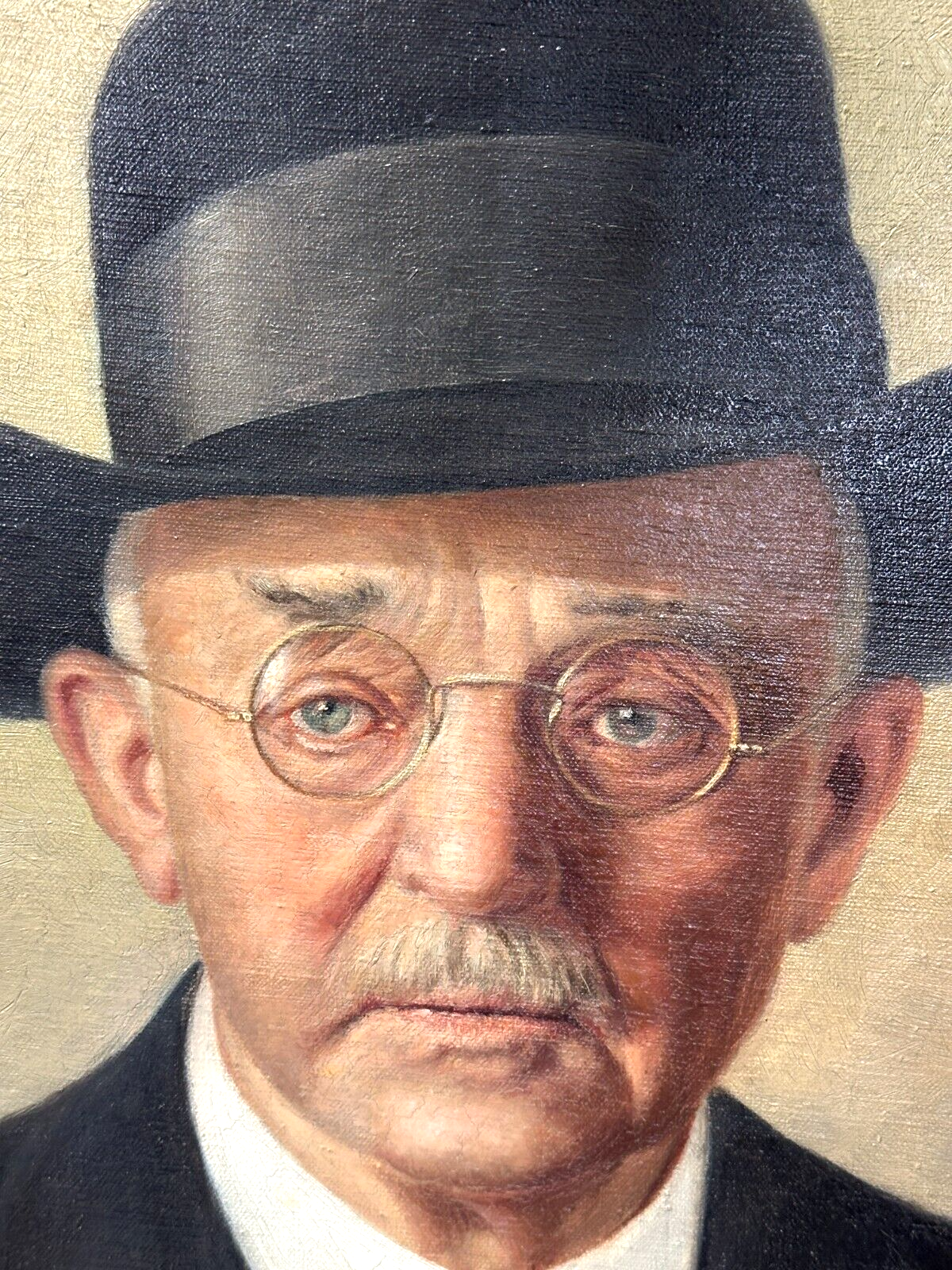 G. Reinhardt - Öl auf Leinwand - Porträt Schriftsteller Karl Wagenfeld signiert2