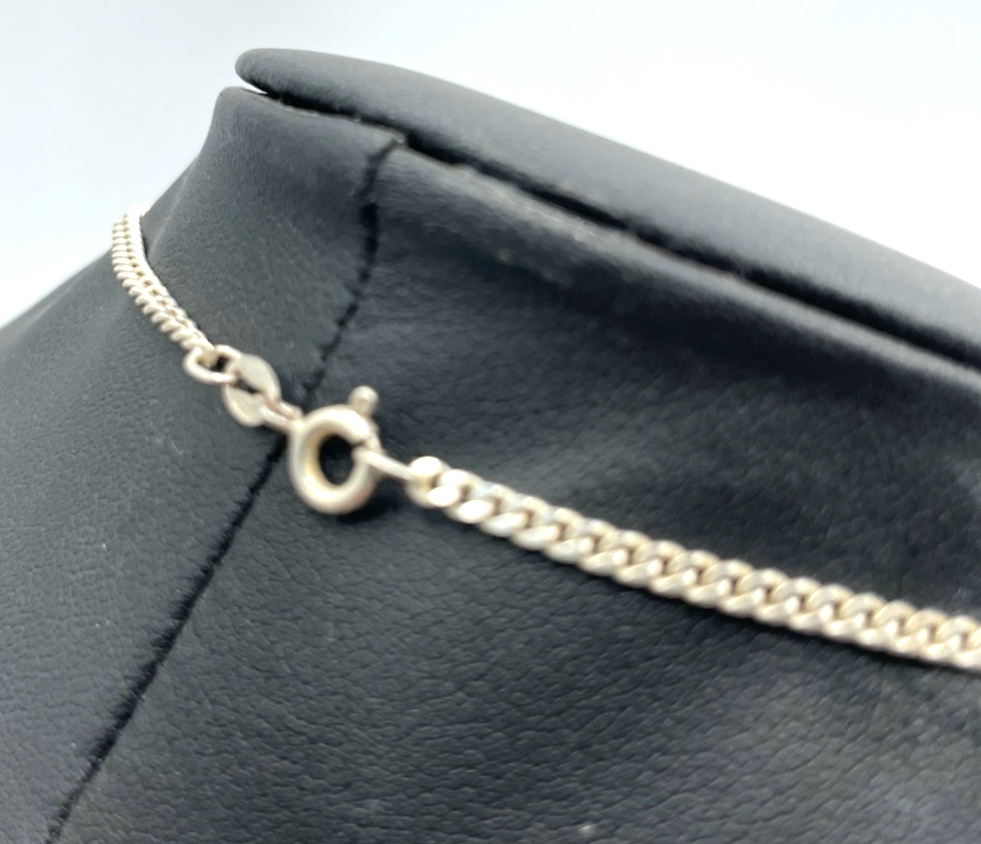 Unisex Silber Kreuz beidseitig tragbar mit Bernstein Inlay an 925 Panzerkette2