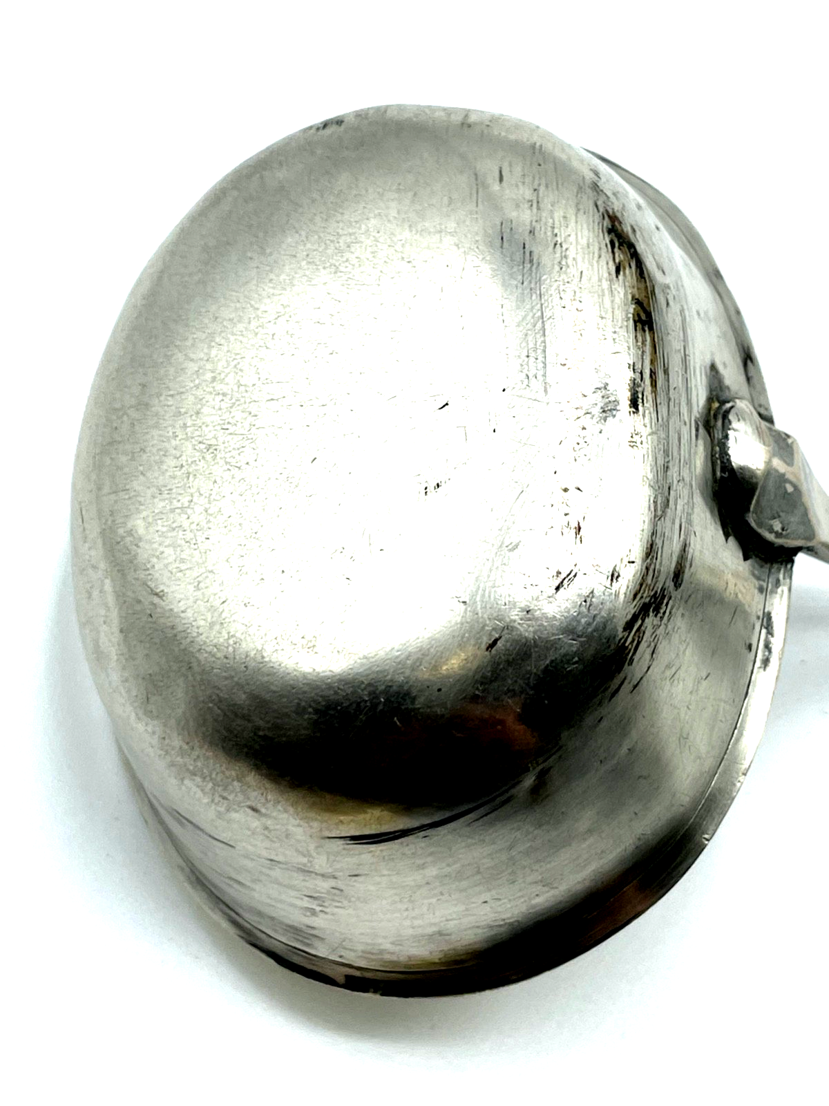 Antik Biedermeier Silber 1 Vorleger Kelle alte Punzen L 43 cm teilvergoldet Holz6