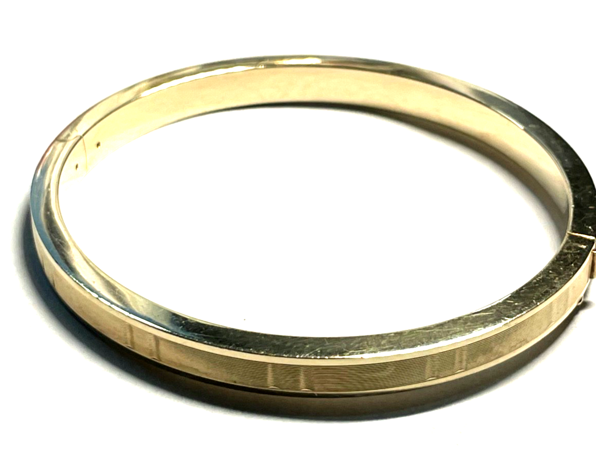 333 Gold 8 K Gelbgold klassischer Armreif Armschmuck elegant solide 62x55 innen0