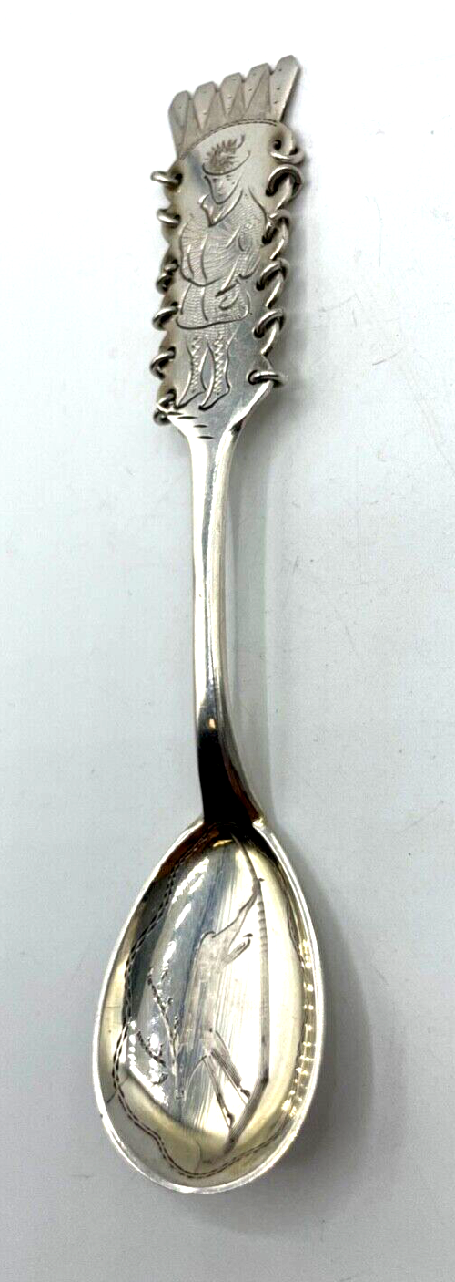 Vintage Copenhagen Löffel Silber Bolidensilver Samen Motiv Silver Spoon Sweden 11
