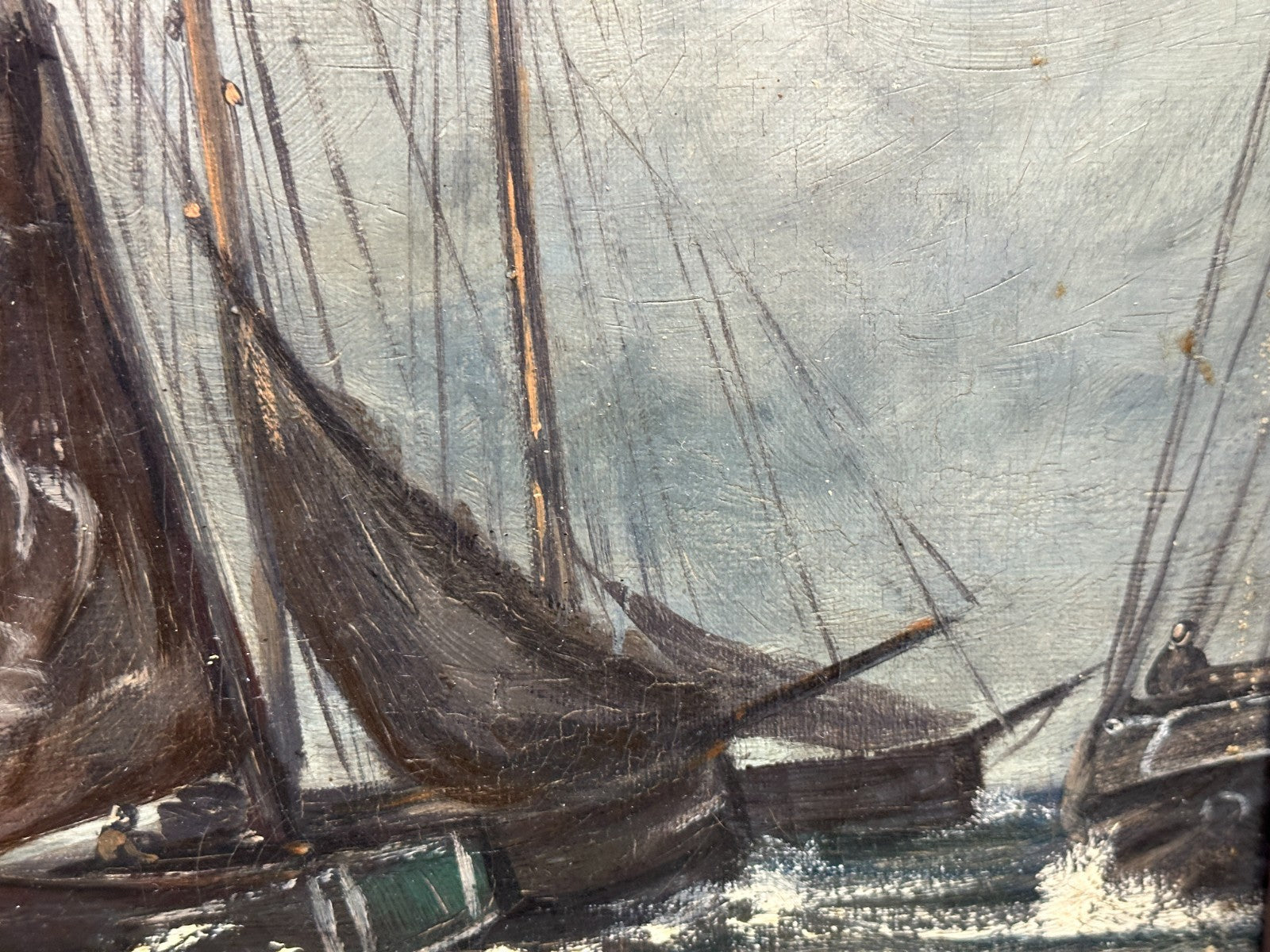 Niederländische Schule um 1900 – Fischerboote im Seegang - nach Hendrik W Mesdag9