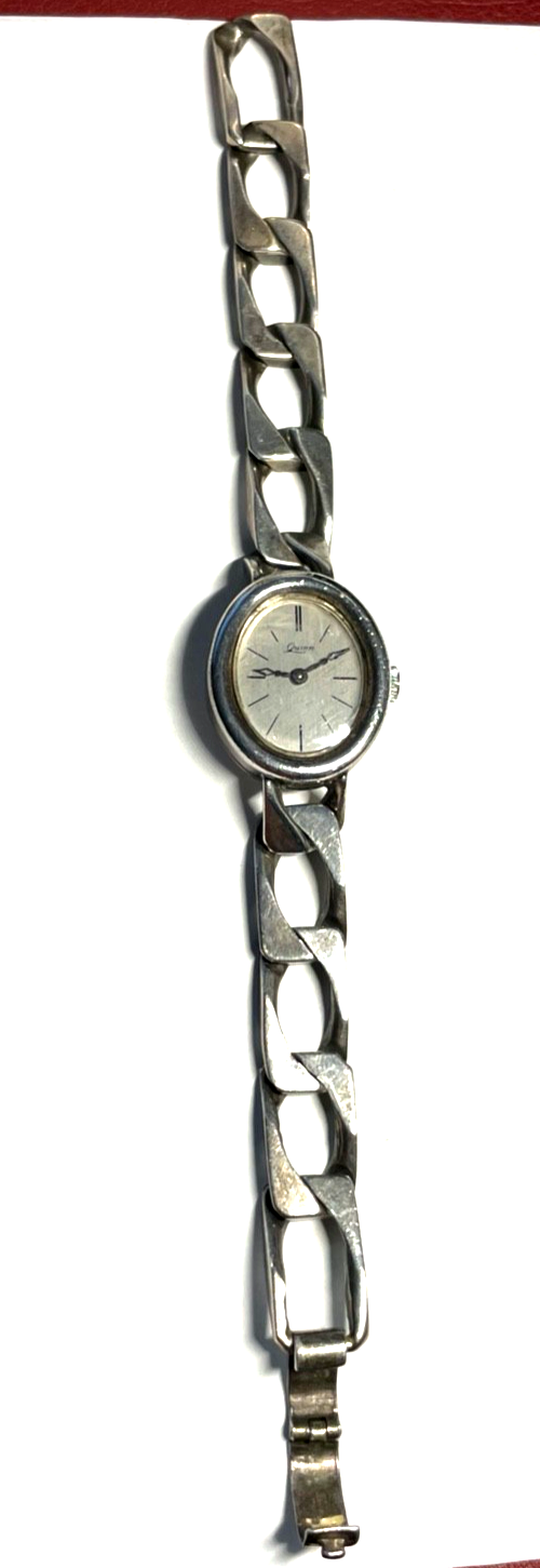 stattliche vintage 925 Silber Damen Armbanduhr QUINN FS Franz Scheuerle gepfl.3