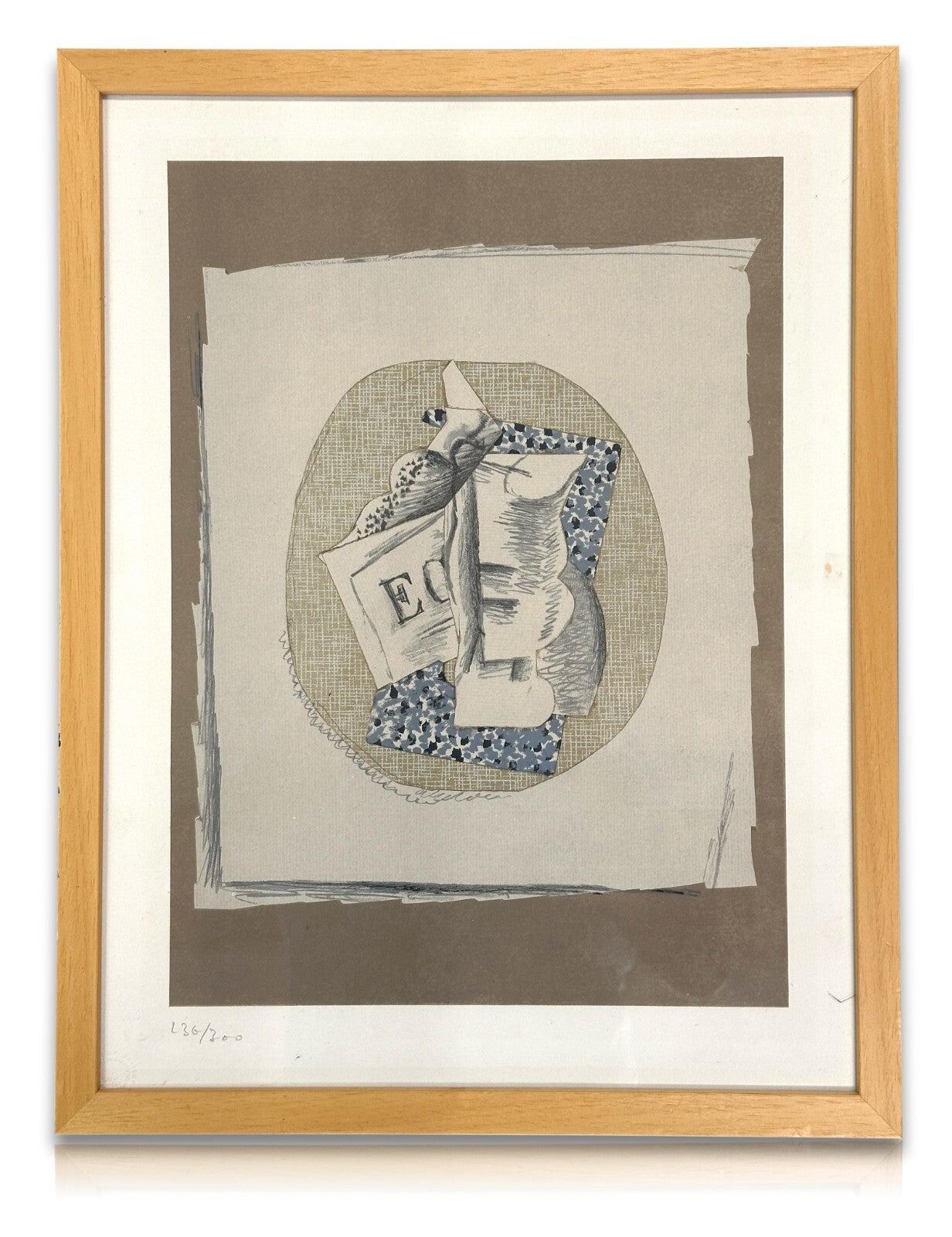 Georges Braque 1882-1963  – Lithografie - 'Verre et journal' - Nr. 236/3000