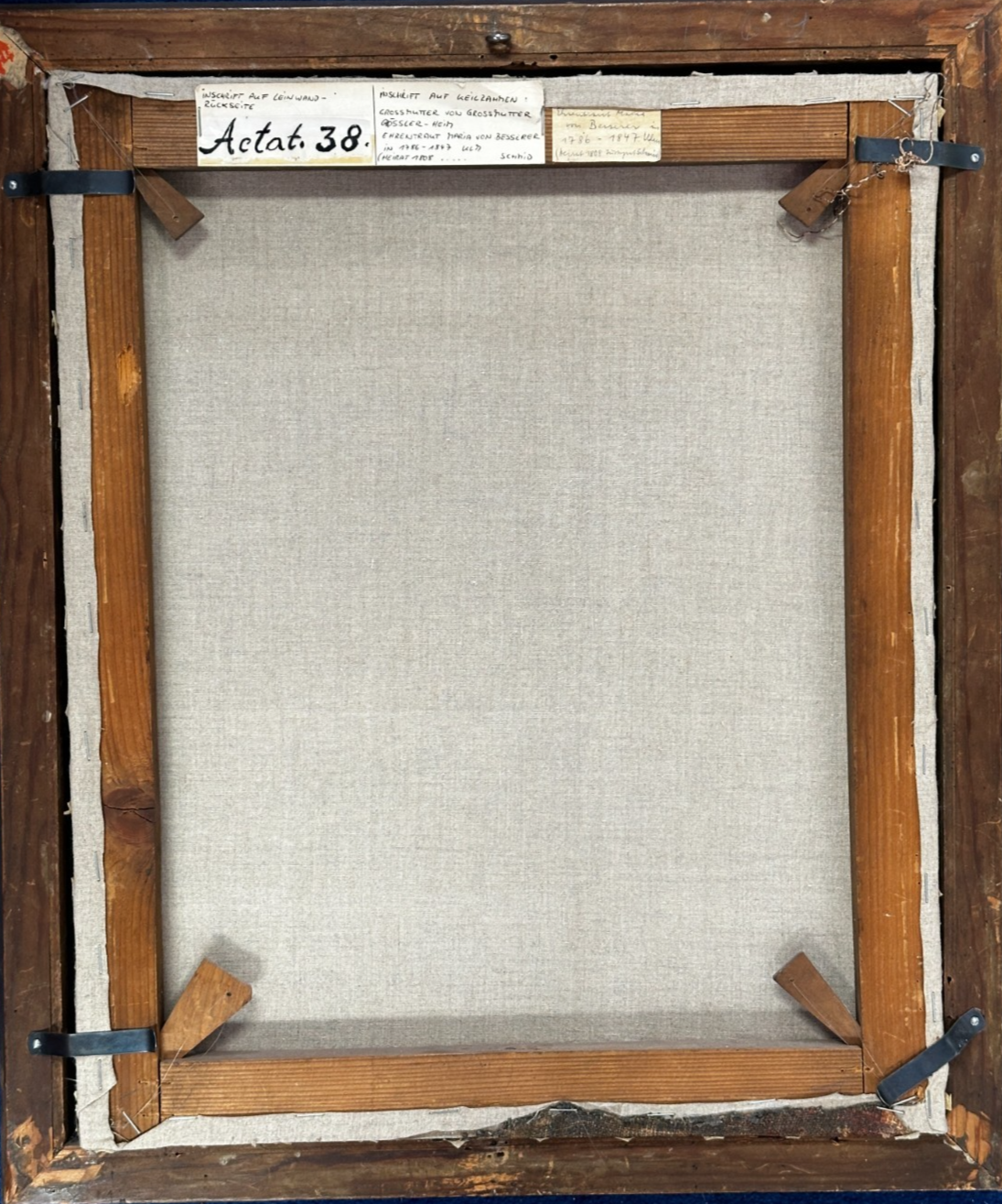 Charaktervolles Damenporträt frühes 19. Jh. – Öl/Lw. - fein gemalt - Goldrahmen15