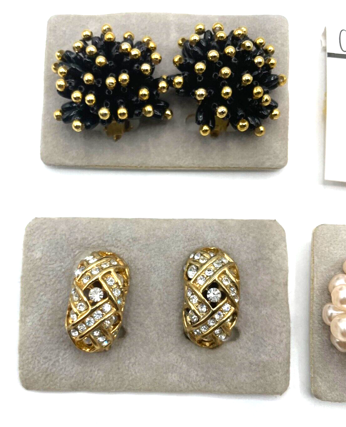 6 Paar ungetragen Ohrclips Clips vintage groß Statement Modeschmuck zeitlos chic4