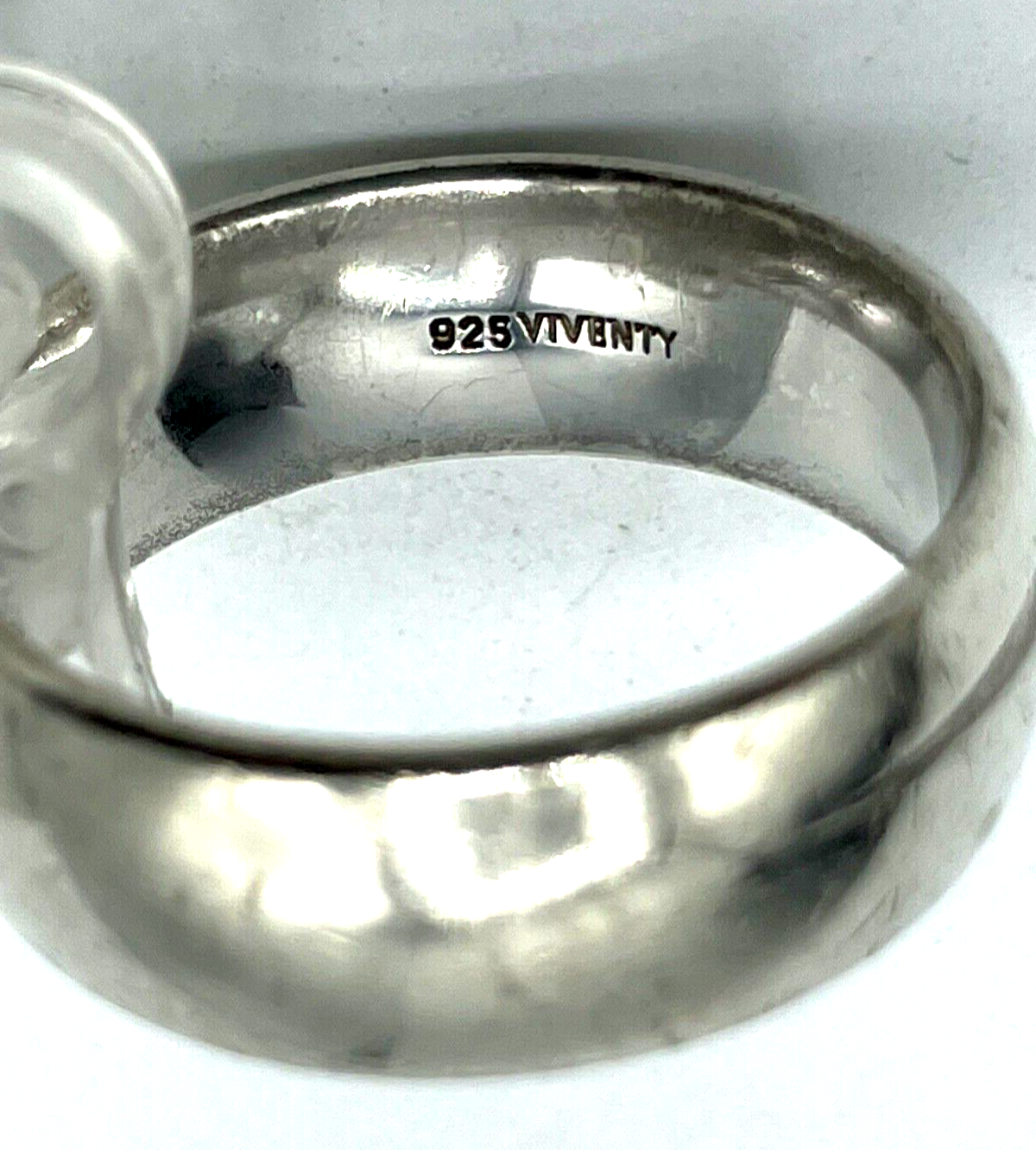Viventy Bernd Berger 925 Silber Ring Bandring Ø 20 mm RG 63 Handarbeit B 8 mm4