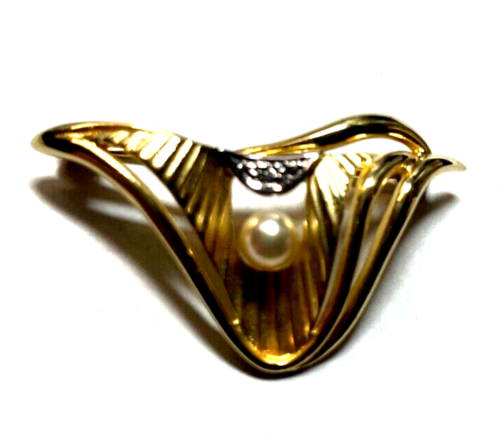 TEKA Klassische Eleganz Brosche Anstecknadel vintage Amerik. Double wie neu!!!2