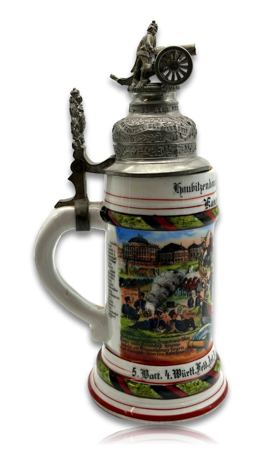 Reservistenkrug Württemberg FA-Regt. Nr. 65 Ludwigsburg 1906–08 – Kanonier6