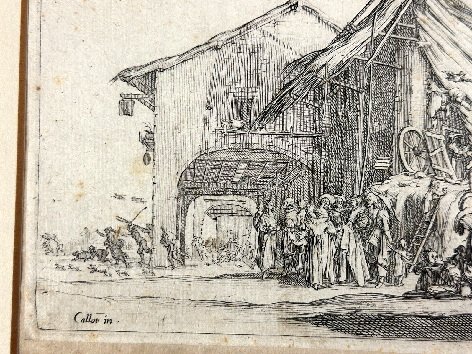 Jacques Callot 1592–1635 - Radierung - 'Les Bohémiens' - Die Zigeuner ca 16207