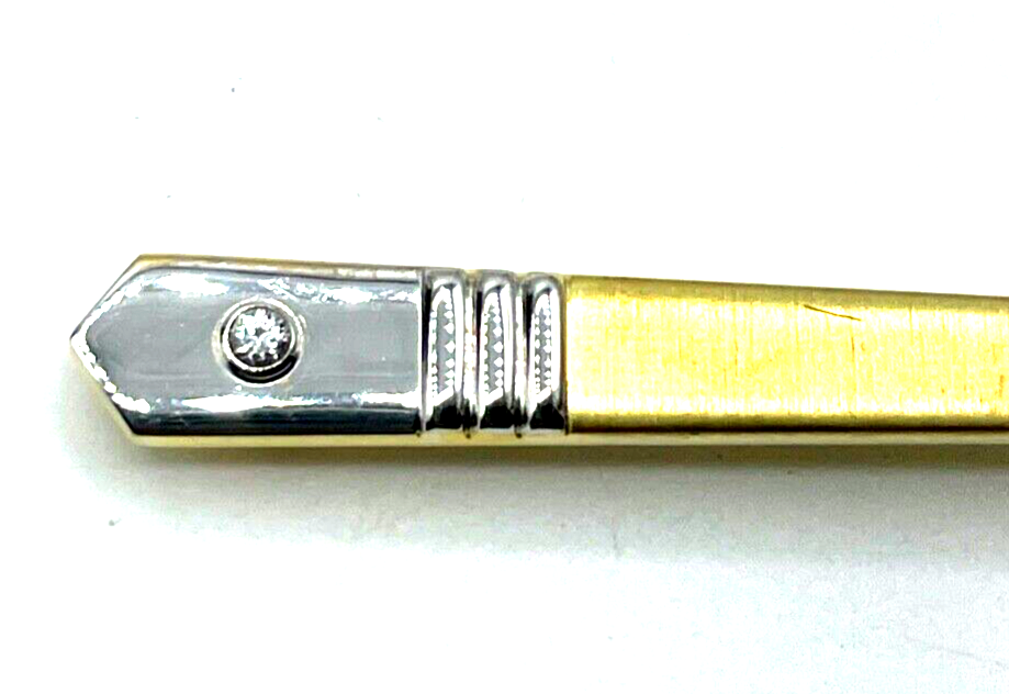 925 Silber teilvergoldet Krawattenklammer Krawattenhalter F. Scheuerle Juwelier5