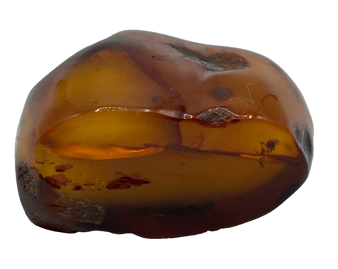 Authentischer Natur Bernstein Findling teilpoliert 132,99 Gramm Amber9