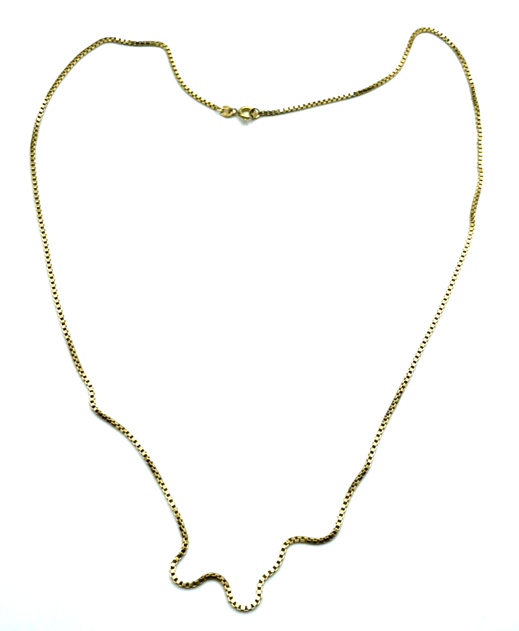 750 Gold 18 K Gelbgold Kette Venezianerkette unisex L 61cm B 1mm gepfl. 10,79Gr3