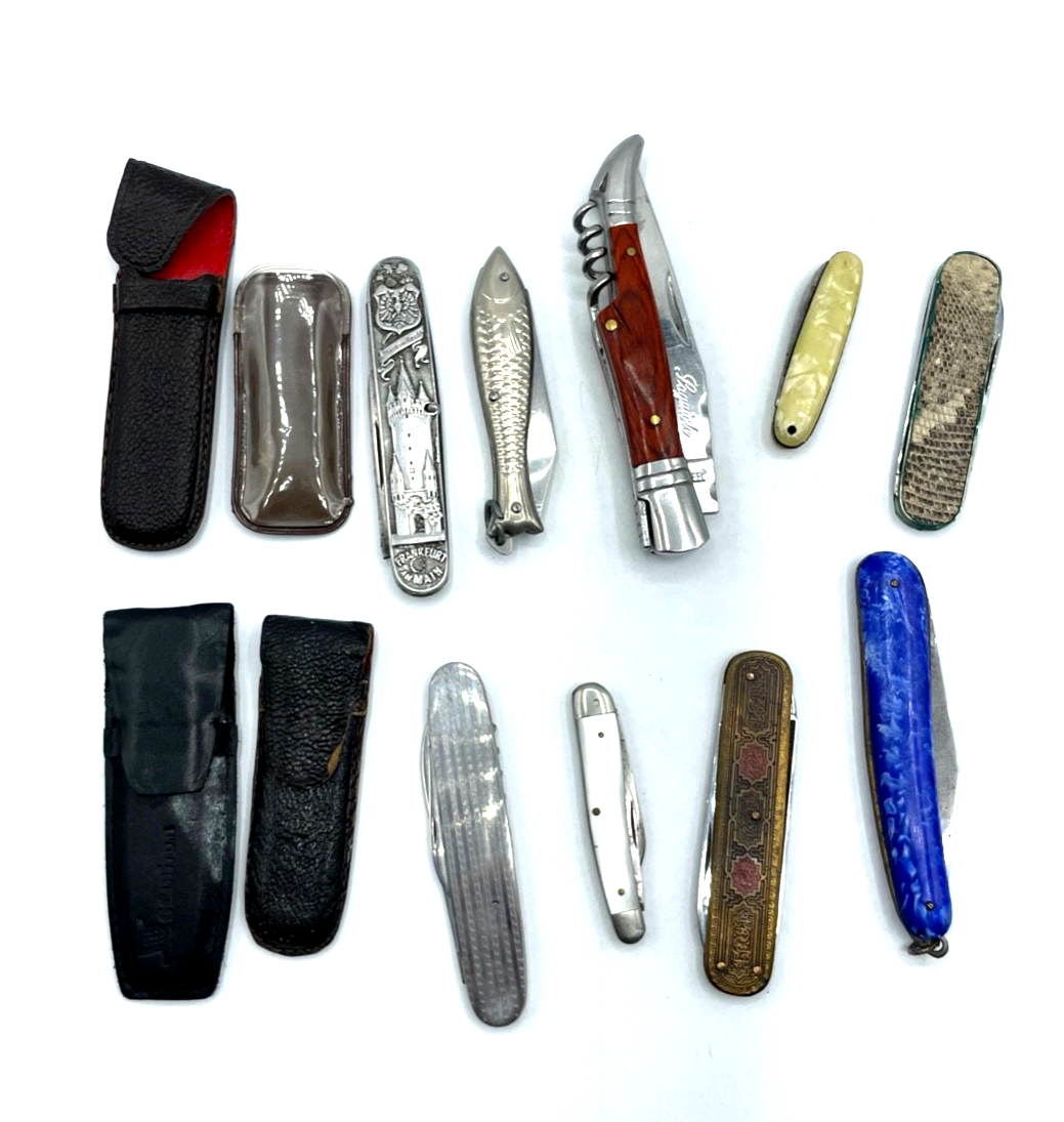 9 alte Taschenmesser Sammlung Konvolut gepflegt5