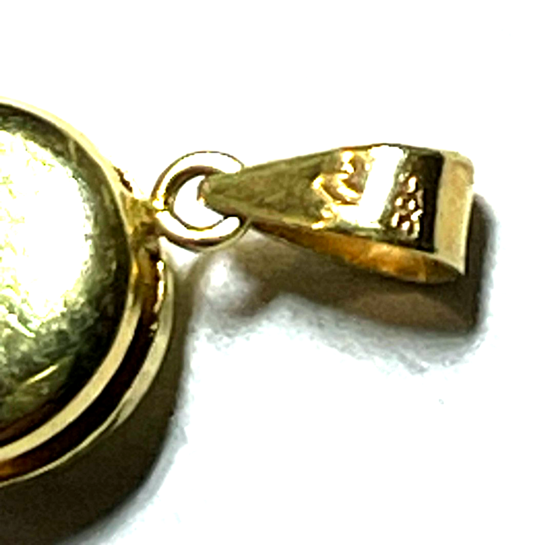 585 Gold 14 K Gelbgold Anhänger Simili Brillant Solitär 0,5 ct. Juwelier12