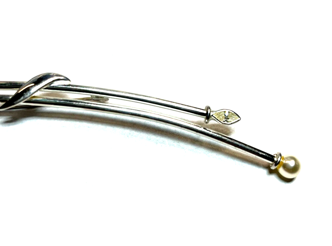 K&L 925 Sterling mega große + moderne Design Anstecknadel 12,5 cm lang gepflegt9