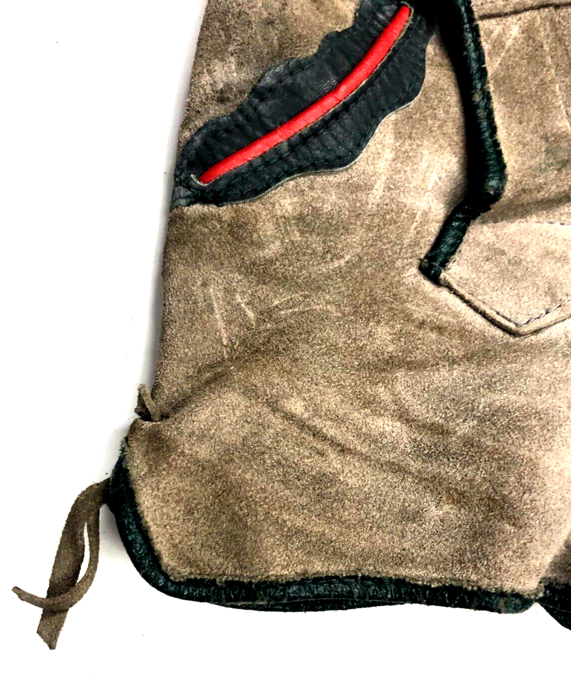 Vintage Knaben Lederhose gebraucht rustikal auch hübsche Deko Handarbeit s. Text11