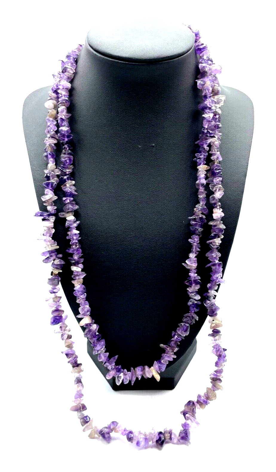 RODIER Mode Label natürliche Amethyst Kette Edelstein Splitterkette mehrreihig2