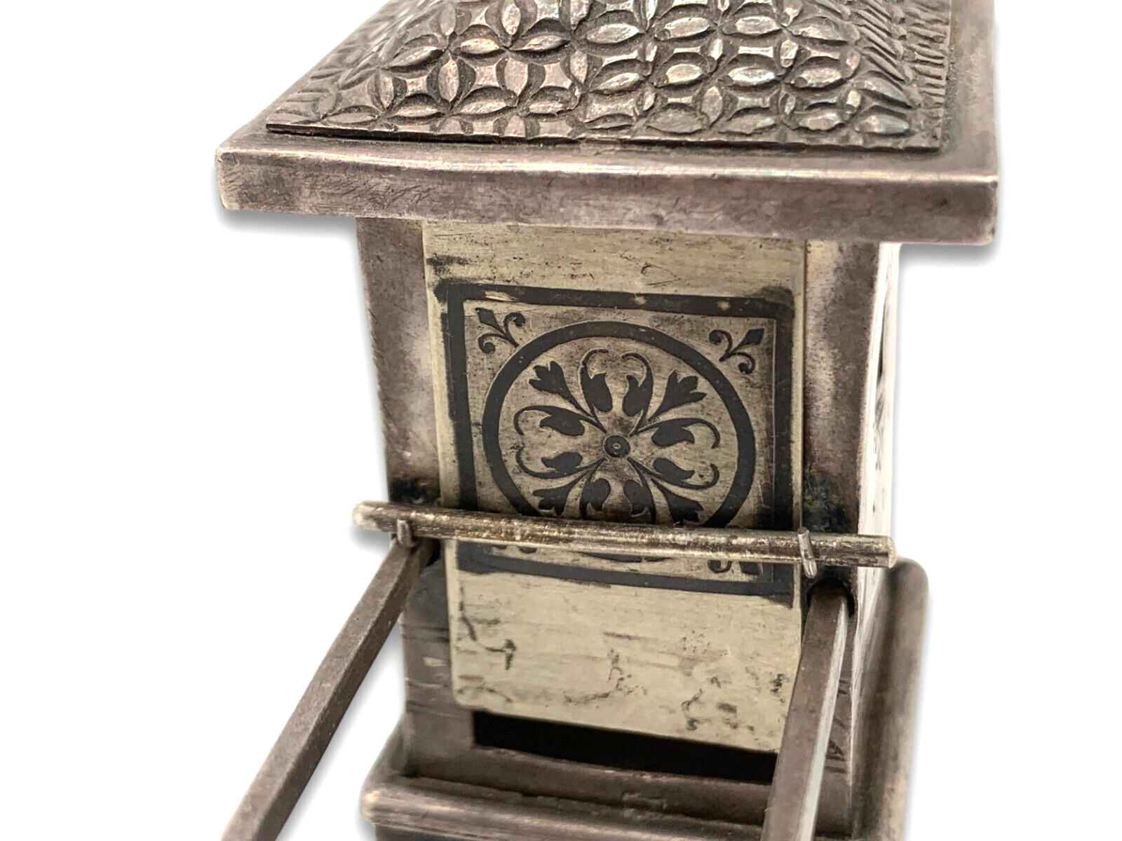 Miniatur Palankin Sänfte Sedan Chair - Silber - China Anfang 20. Jhr Handarbeit6