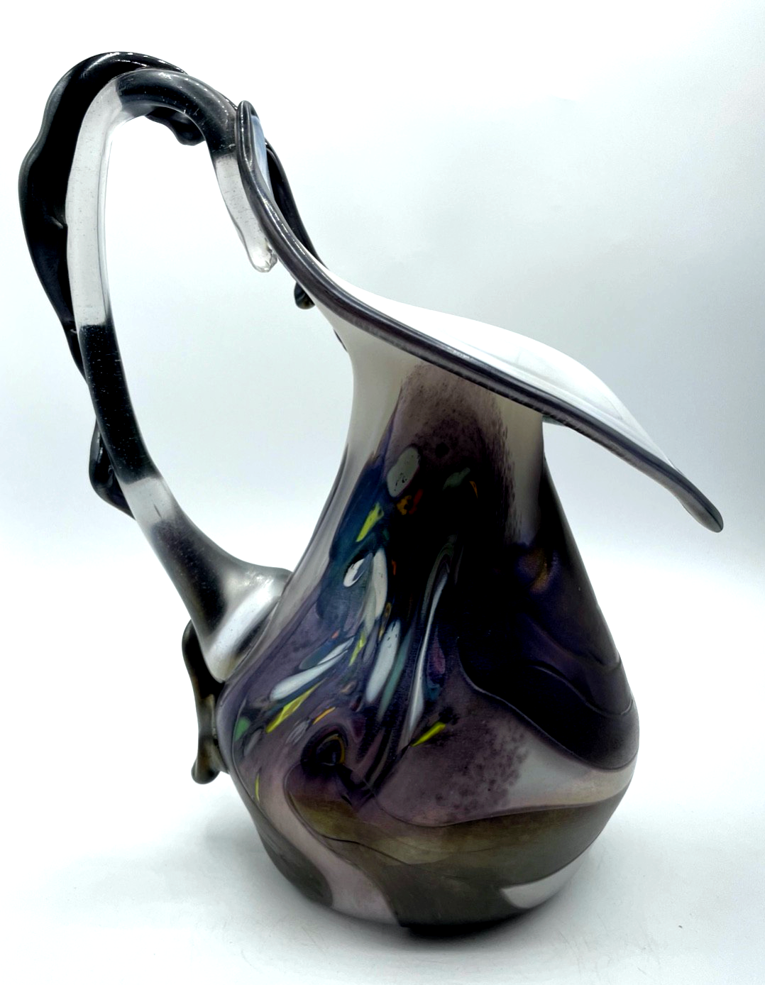 Attraktive Glaskunst Vase Designer Krug Anton Marek Grenzglashütte 1990-19991