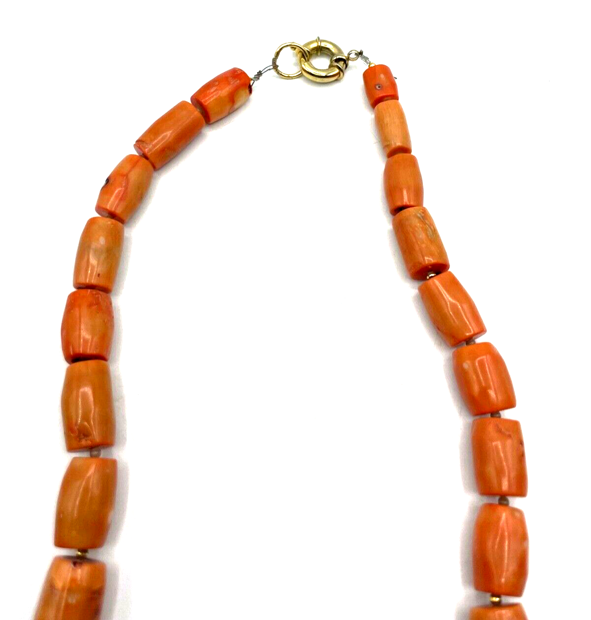Mega Korallen Kette Statement Kette Koralle Lachs farb. im Verlauf L 70cm6