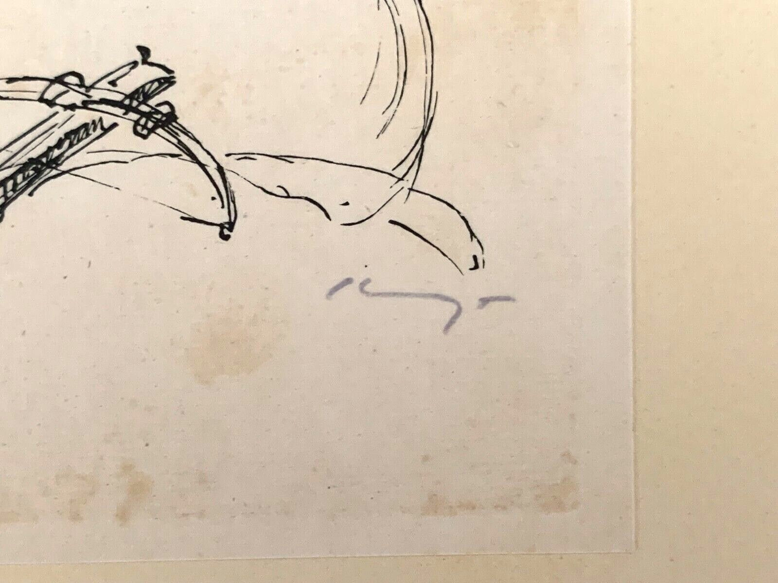 Max Slevogt 1868-1932 - Lithographie - Szenische Illustration - signiert 1