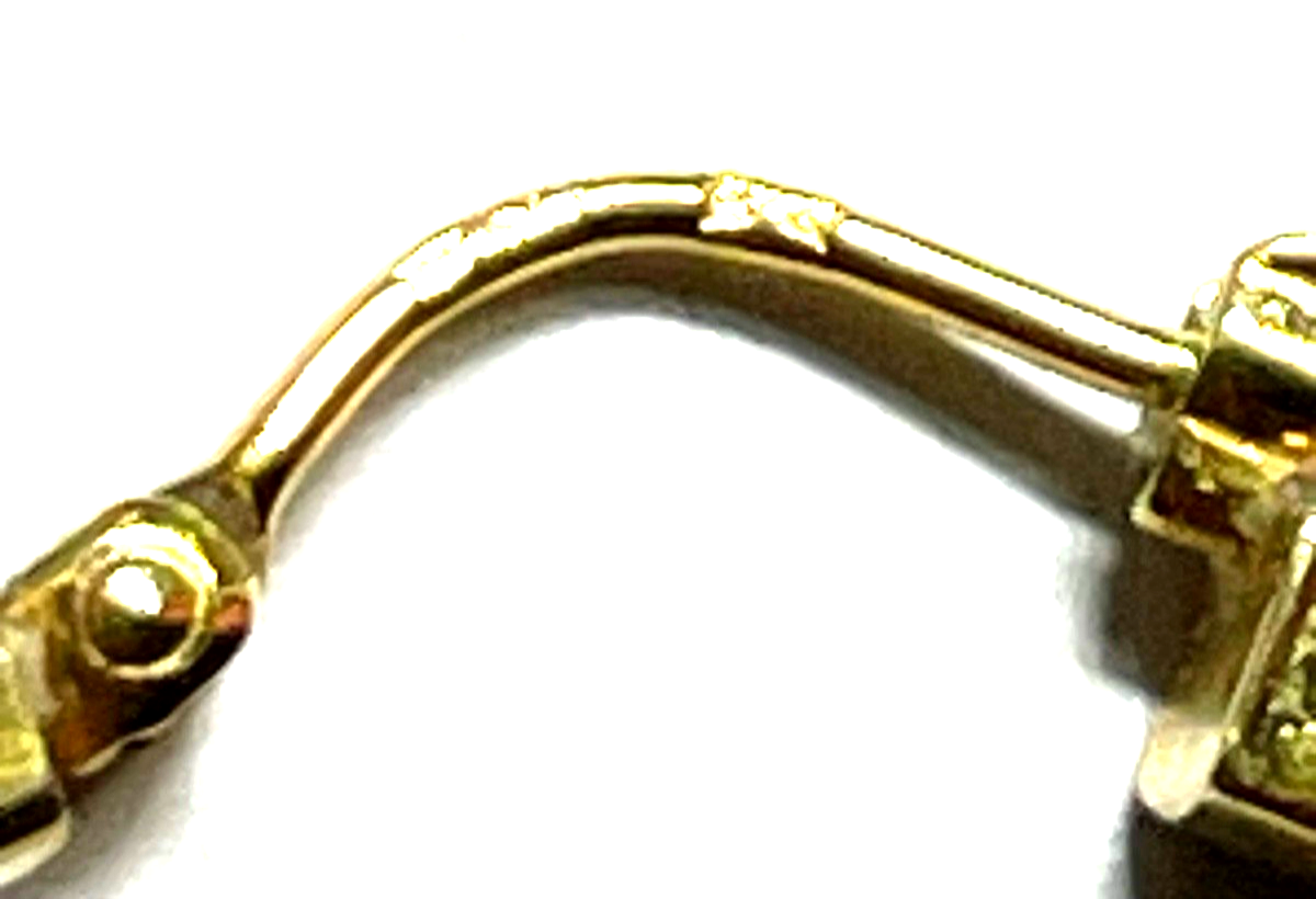 333 Gold 8 K Ohrring 1 gr. Creole Einzelohrring Ø 35 mm B 3 mm Juwelier gepflegt4