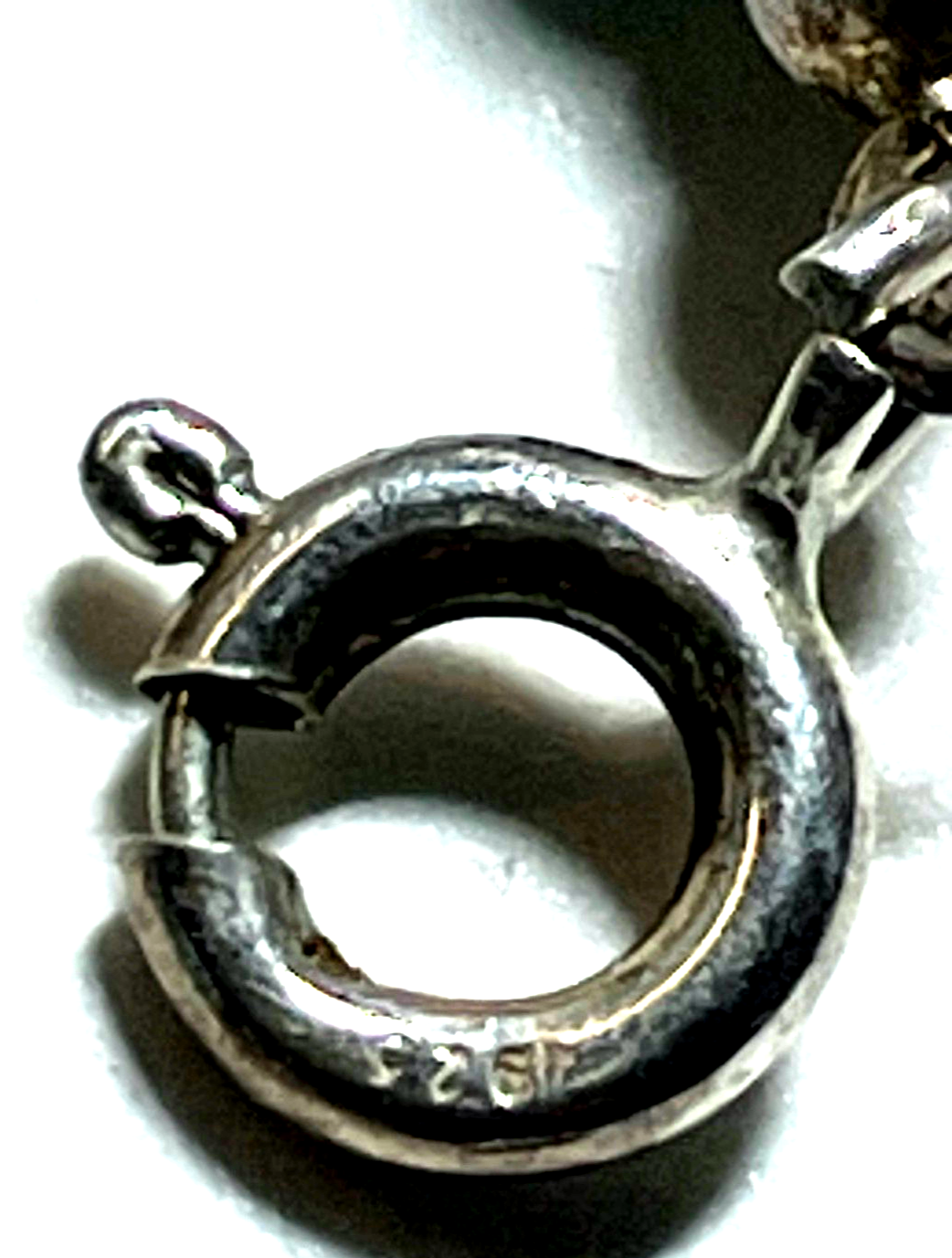 925 Sterling Armband + Türkis farbigen Perlen Silber Armkette gepflegt L 18,5 cm5