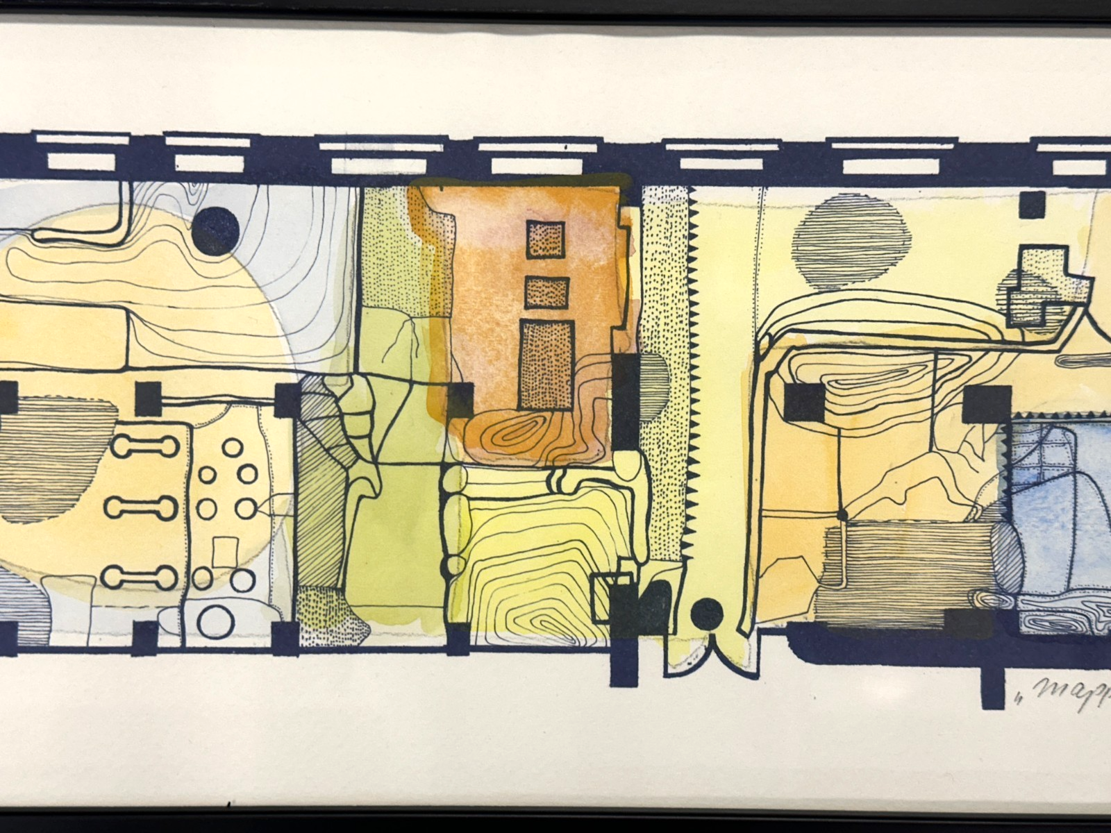 Frauke Schlitz – „Mappa“, 2007 - kolorierte Lithografie - signiert & nummeriert2
