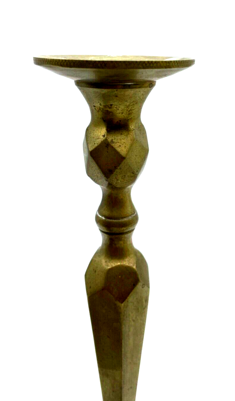 Paar massiv formschön Messing Kerzenleuchter 2 Kerzenständer H ca. 24 cm um 19004