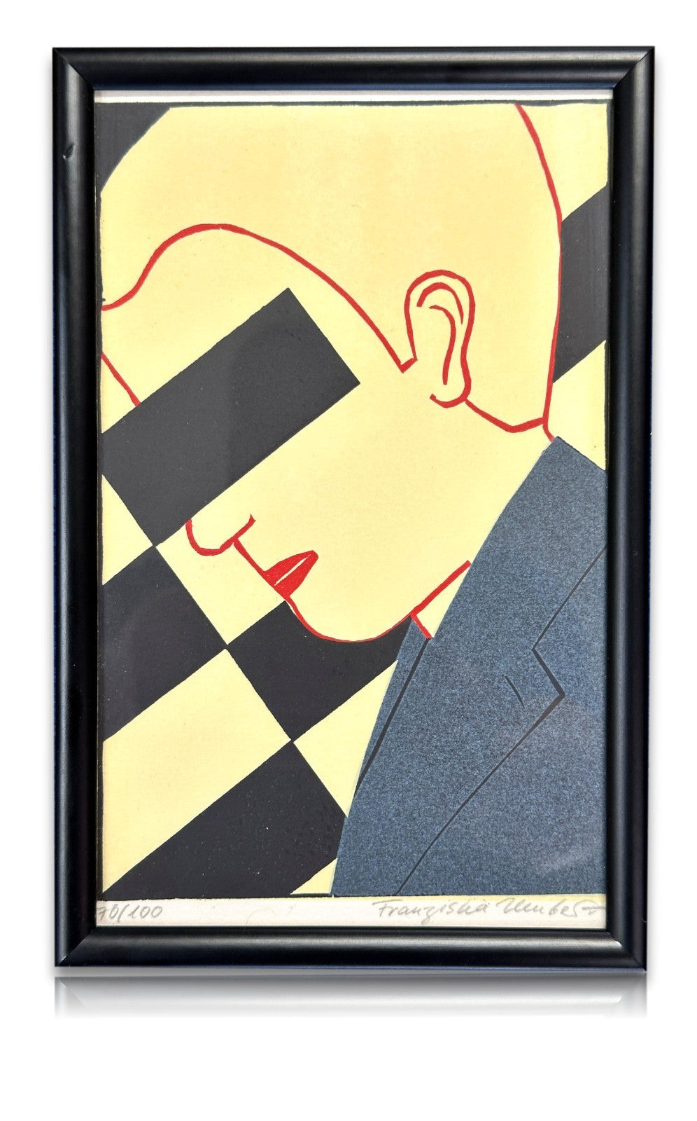 Franziska Neubert – Linolschnitt – signiert & nummeriert 70/100 – moderne Grafik0