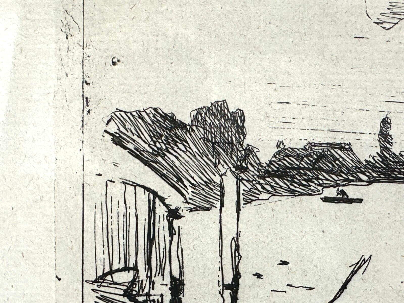 Johan Barthold Jongkind 1819-1891 - Radierung aus dem Jahr 1865 - 'Le Canal'3