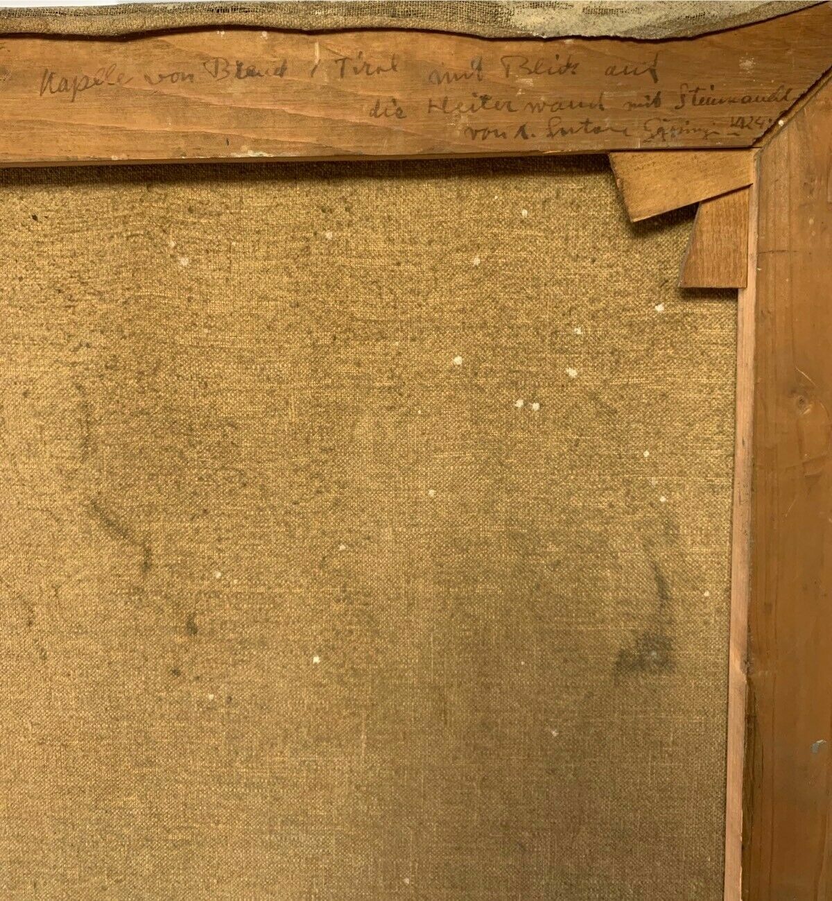 Adalbert Sutor - Ölgemälde - Öl auf Leinwand - ungerahmt - Tiroler Kapelle9