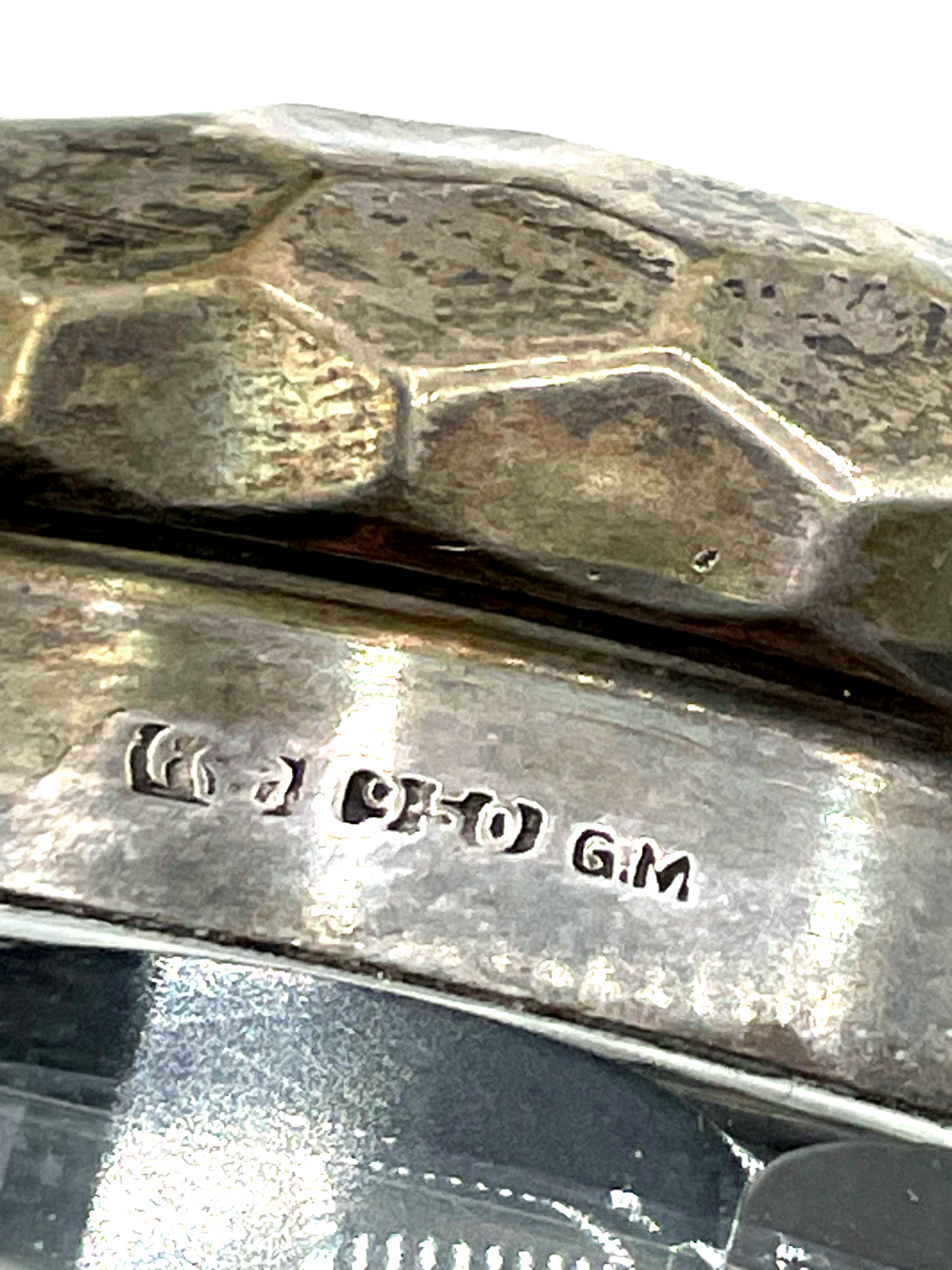 Antik 4 Tlg. Toiletten Garnitur Kristall Glas Behälter mit je 950 Silber Montur4