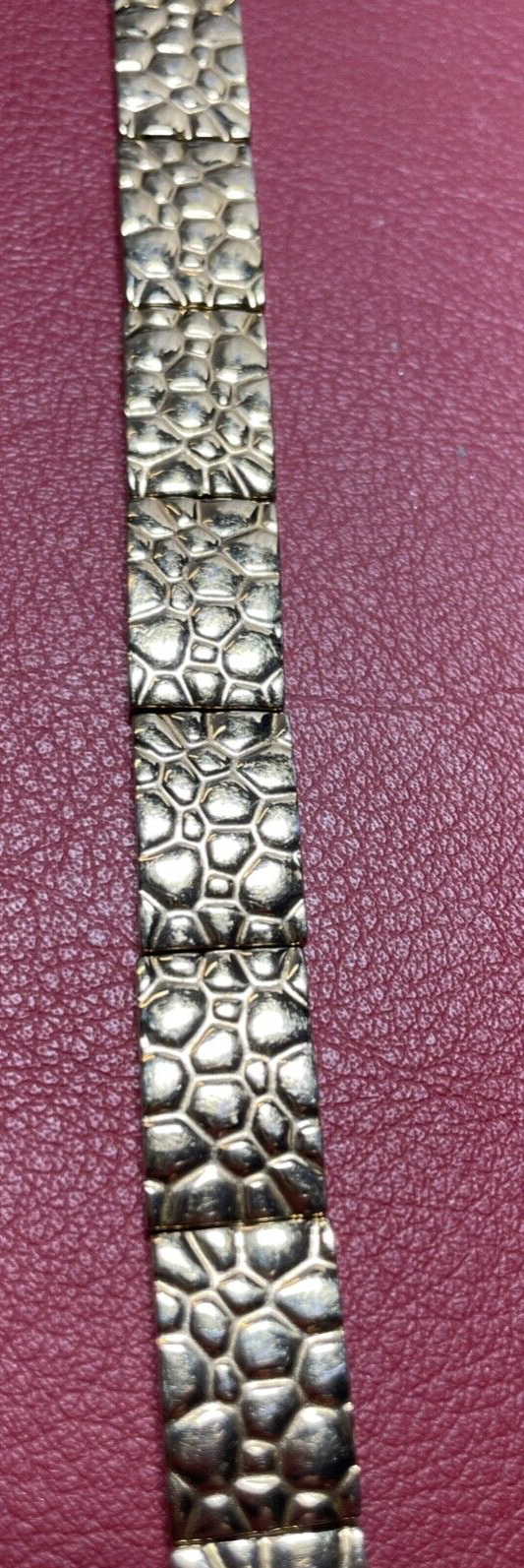 Vergoldetes Titanium Magnet Armband unisex L 20 - 21 cm variabel B 12 mm gepfl.6