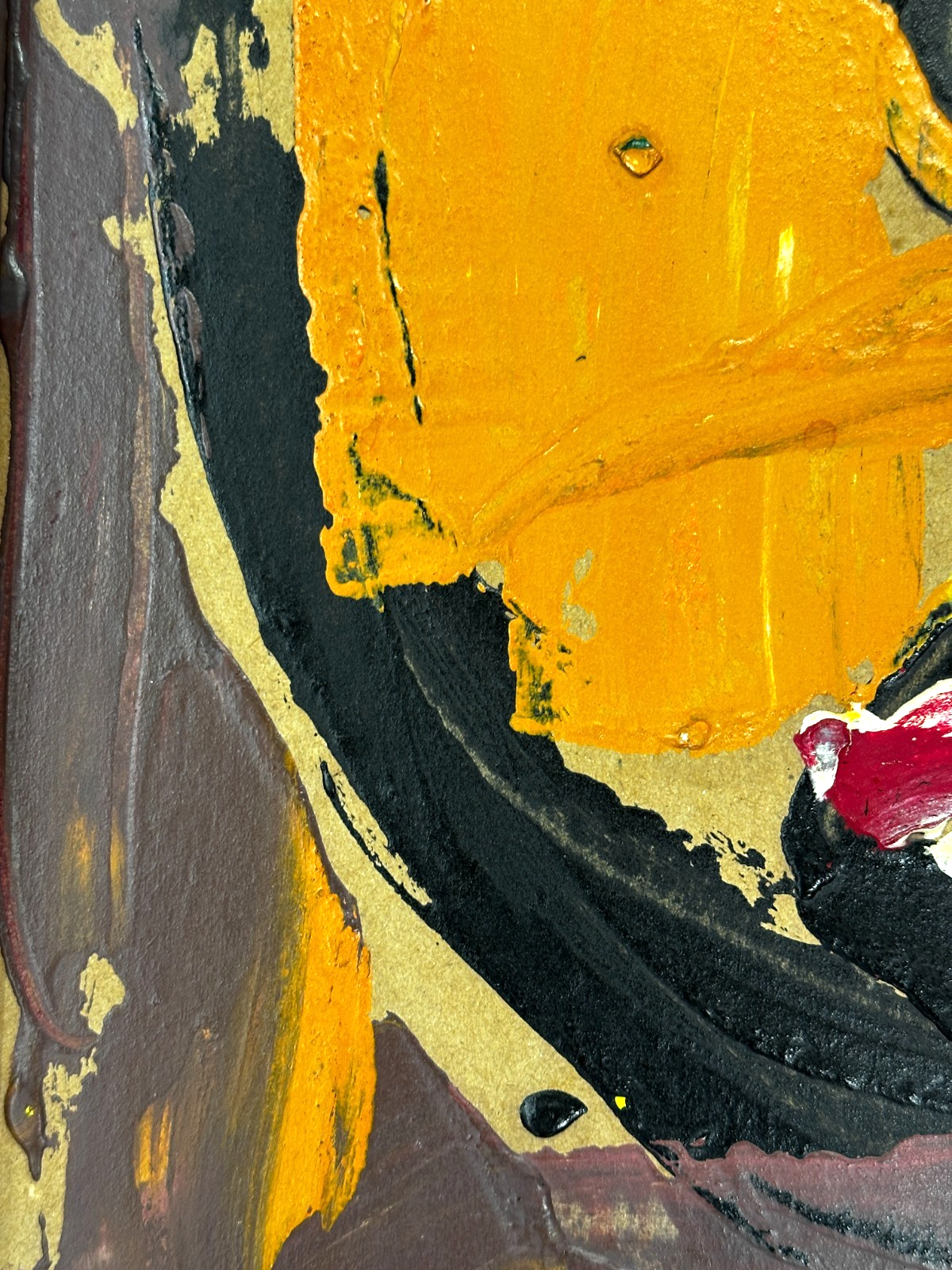 Bohumil Samuel Kečíř – expressives Portrait/Maskenbild - signiert - gerahmt3