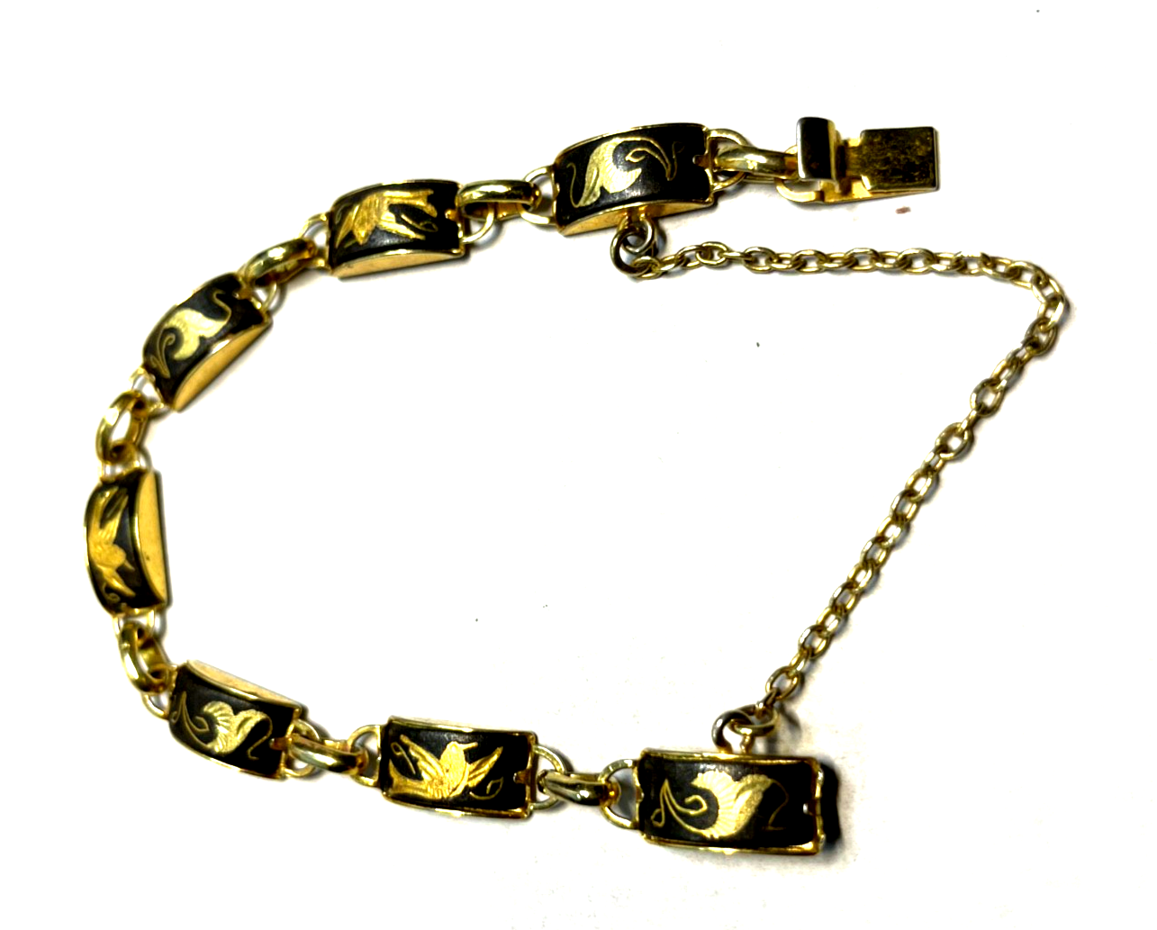 Vintage Toledo Armband Armkette Damaszener Handarbeit vergoldet sehr gepflegt1