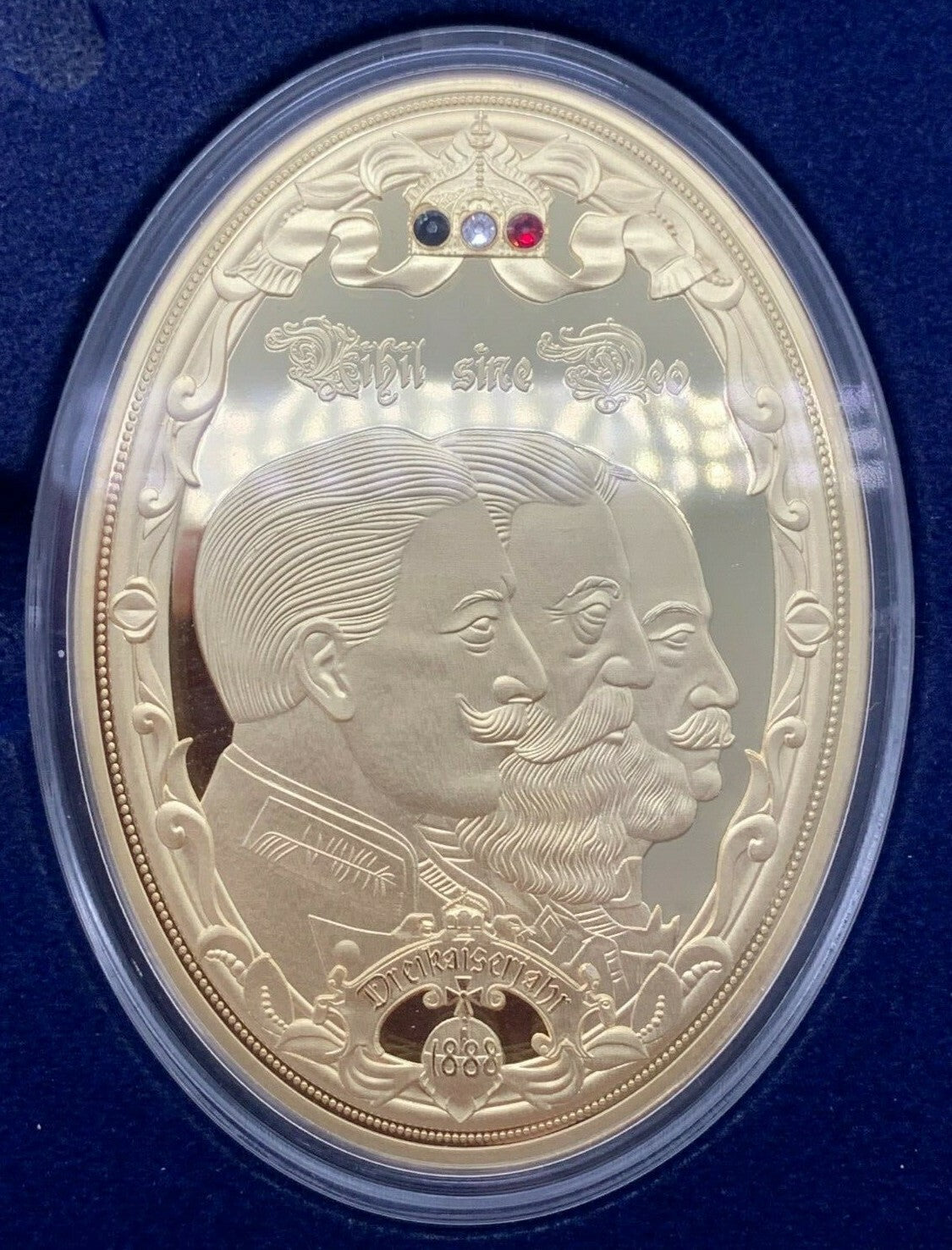 Medaillen Set  - 24k vergoldet - Koloriert - limt. Edition - Dreikaiserjahr 18885