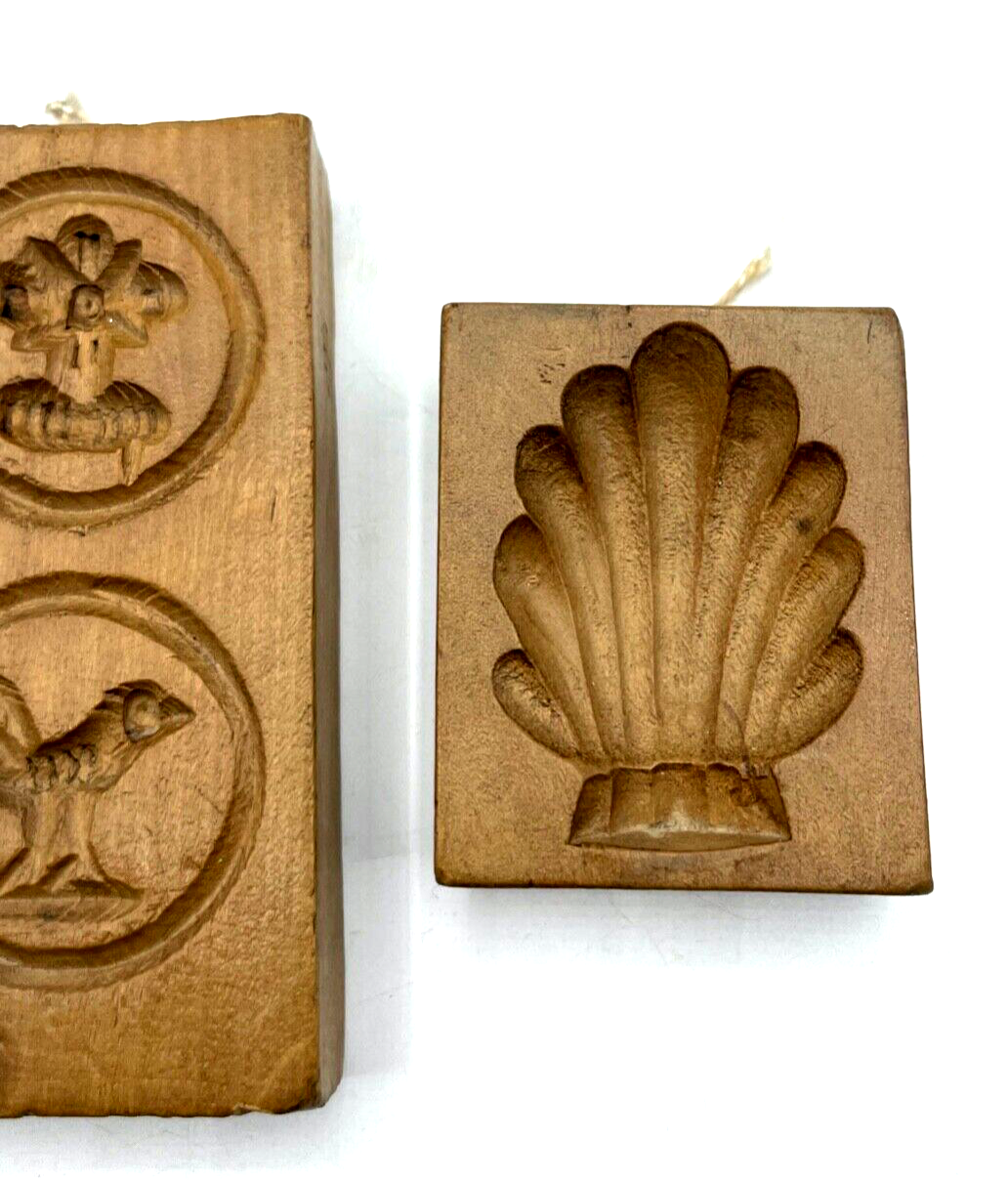 3x kl. Holzmodel Springerle Model Backmodel Holz Handarbeit diverse Motive4