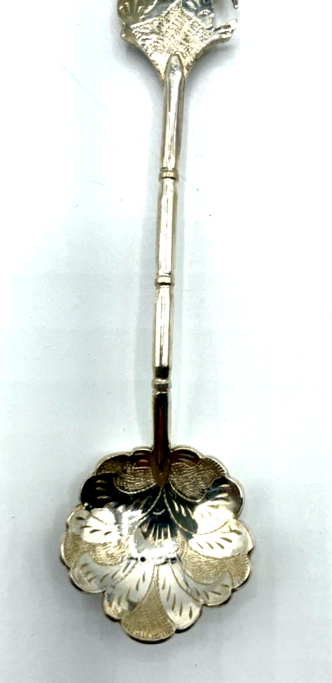 Vintage Indonesien 700 Silber Wayang Löffel Set 7 Stück. unbenutzt in Box 112 Gr4