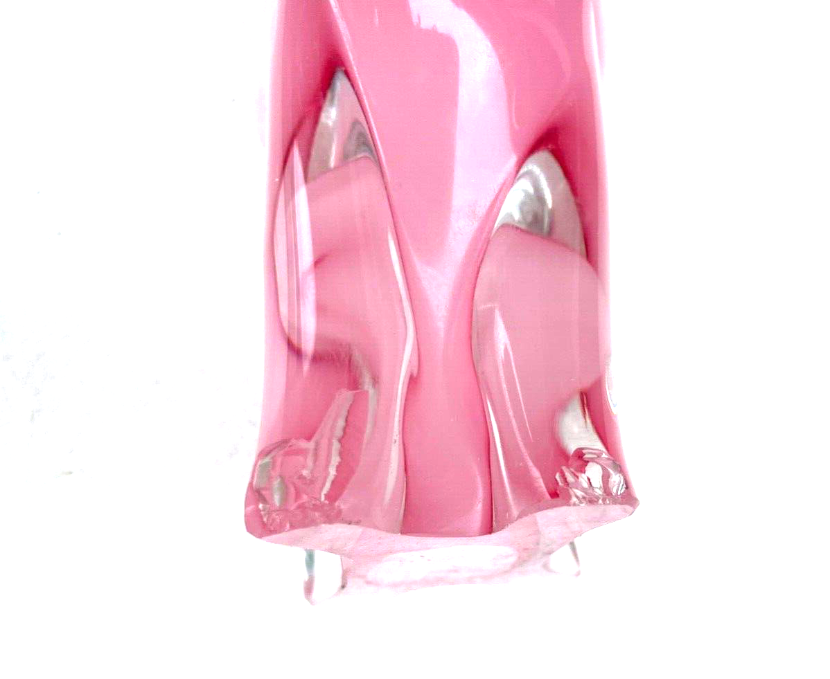 Midcentury Murano Glas Elefant Glasfigur H 24,5 cm groß pretty in pink 70erJ8