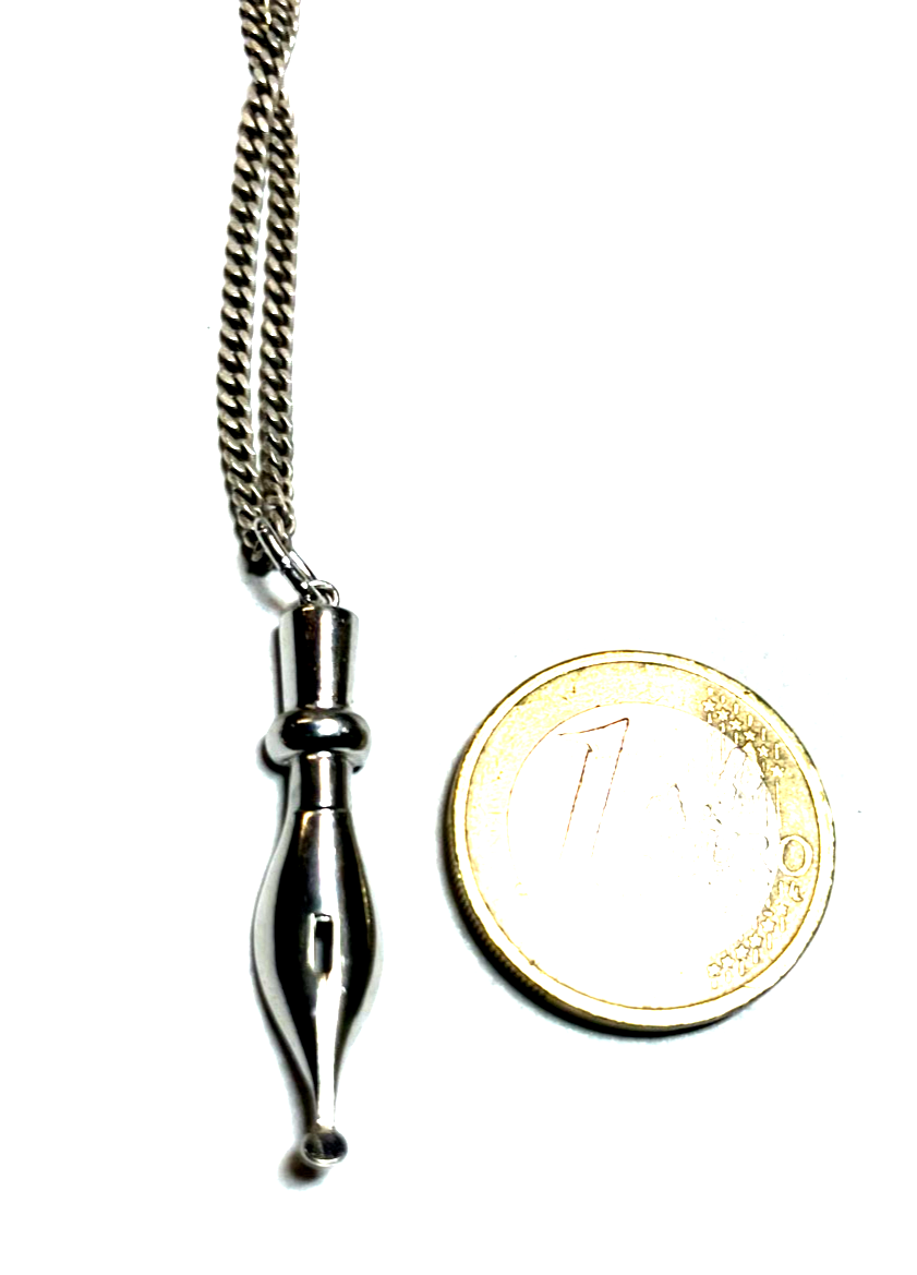835 Silber Poet Feder Schreibfeder Anhänger an 925 FBM Panzerkette 51 cm unisex6