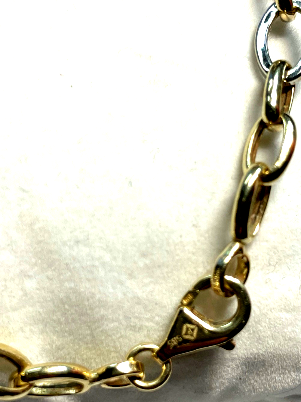 585 Gold 14 K Gold Armband Armkette Bettelarmband Basis L 20 cm B 6 mm1