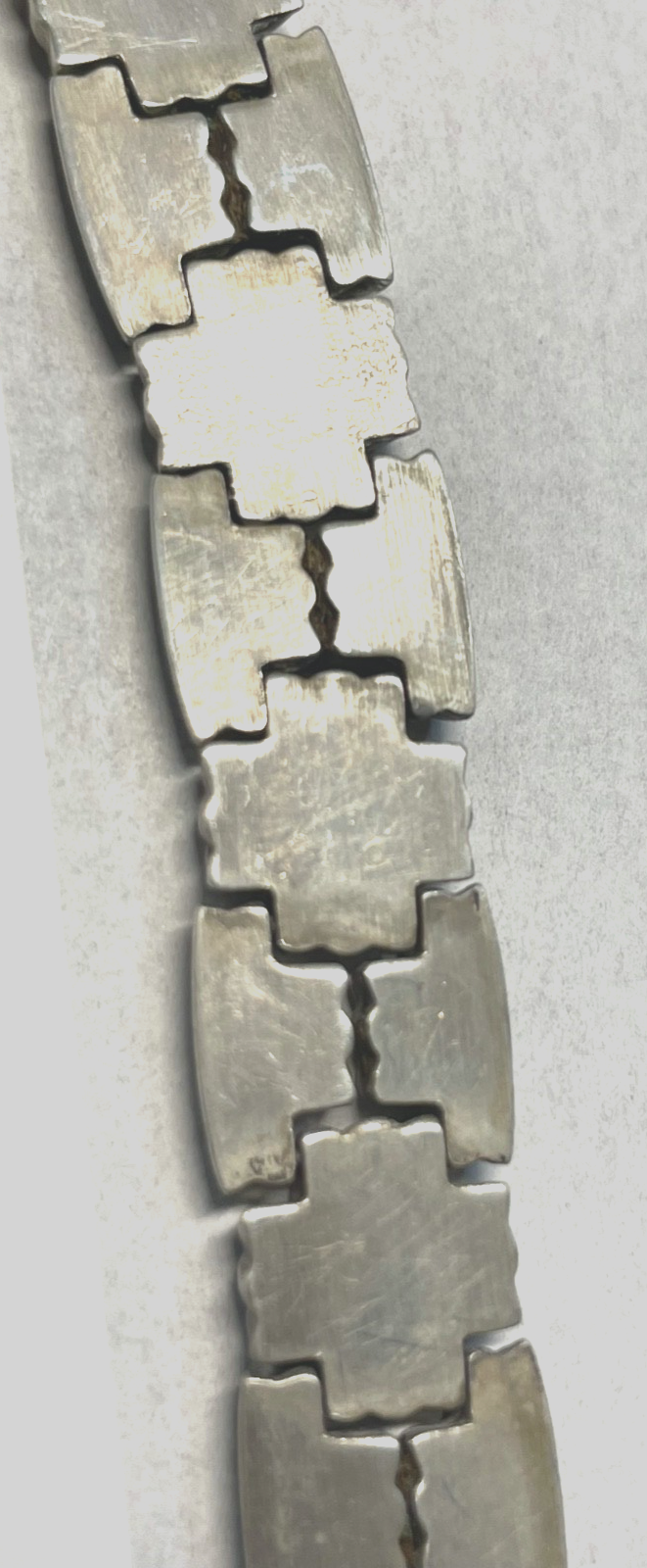 Vintage Armband 835 Silber apartes Dekor  L 19,5 cm B 11 mm T 3 mm 21 Gramm2