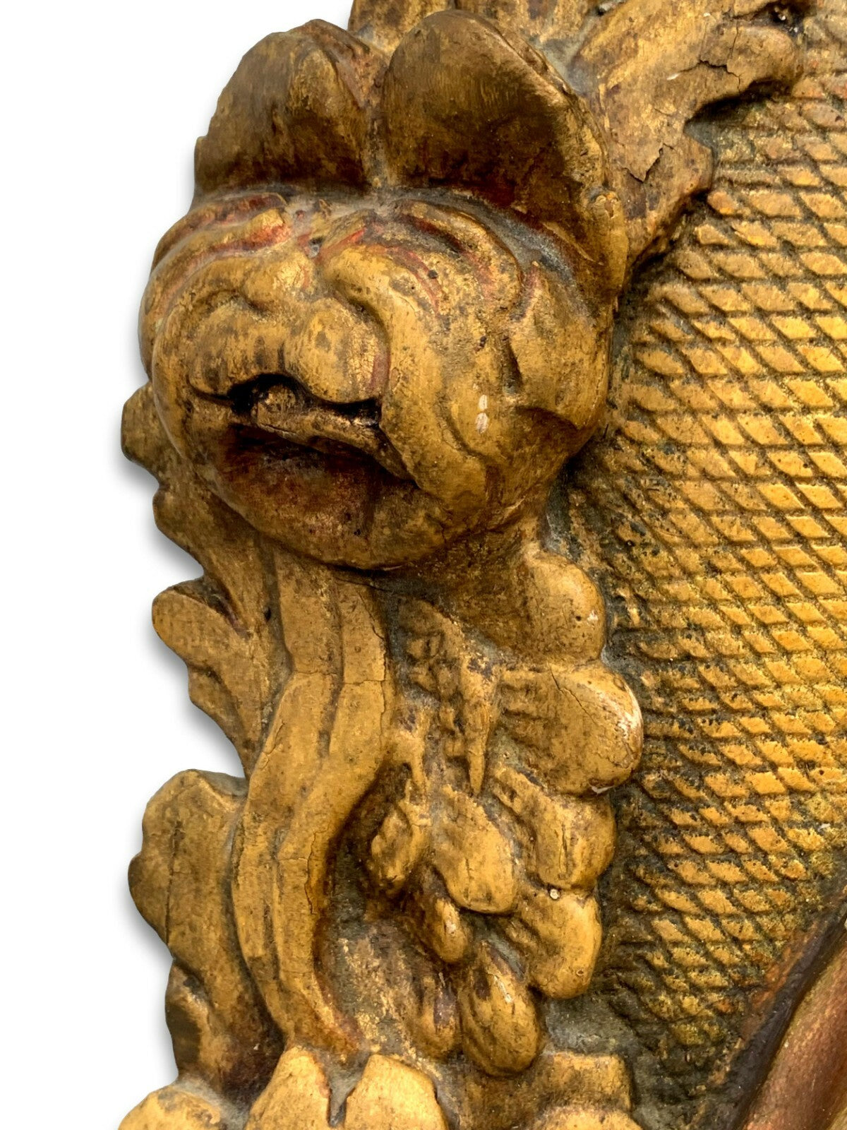 barocke Heiligen Figur Skulptur - Apostel mit Buch - gefasst - Reliefschnitzerei7