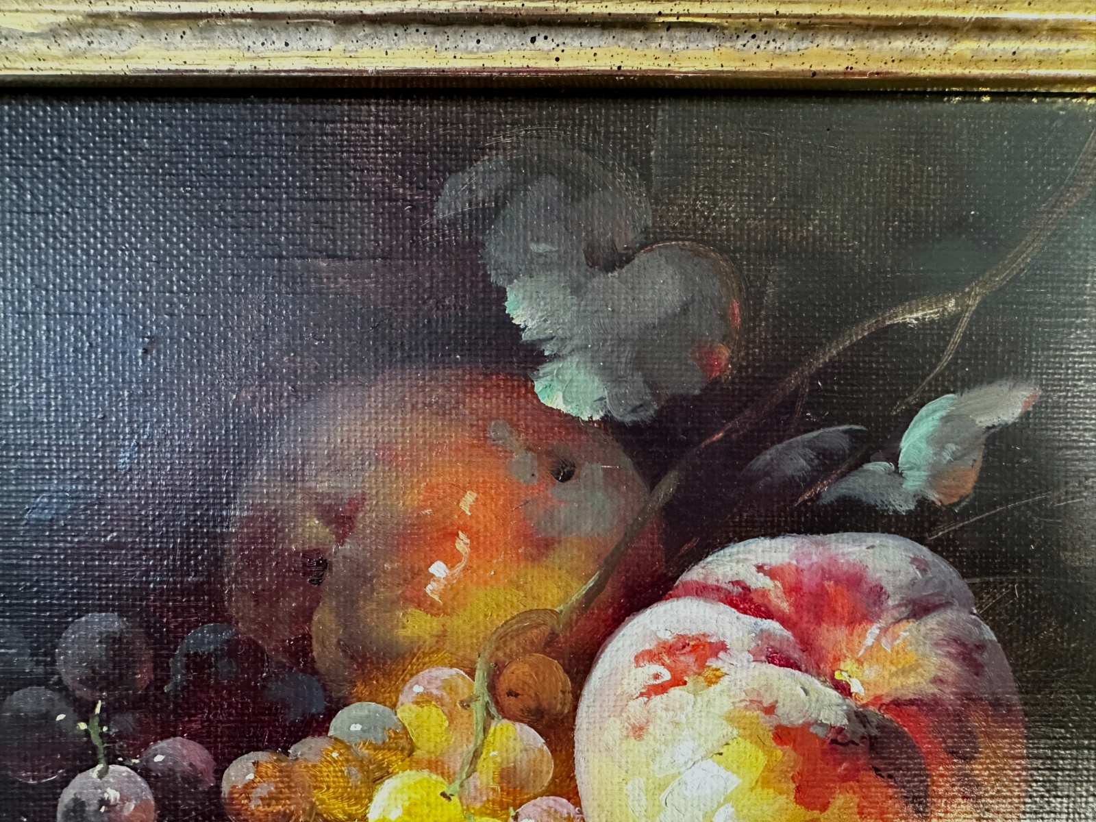 Hamid Mehrnia – kleines Obststillleben - Öl auf Leinwand - signiert - gerahmt1