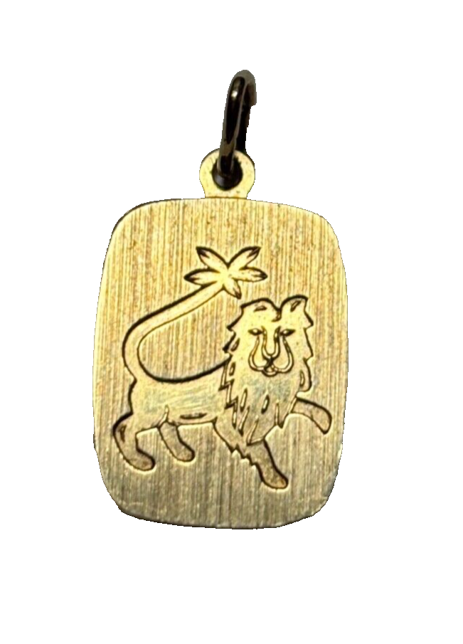 333 Gold 8 K Gelbgold Anhänger Löwe Sternzeichen LEO L 23 mm B 12 mm gepfl.0