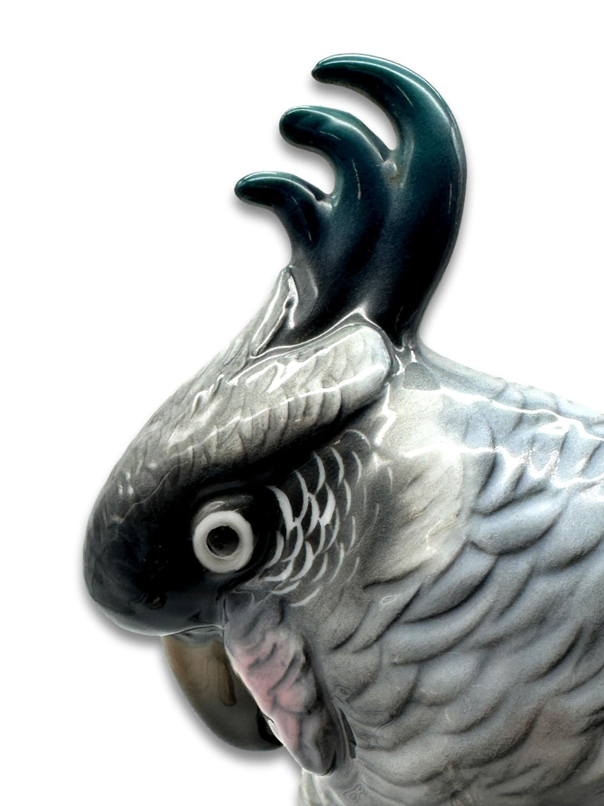 ENS Volkstedt - Kakadu - Porzellanfigur - Höhe 32 cm - handbemalt um 1950/605