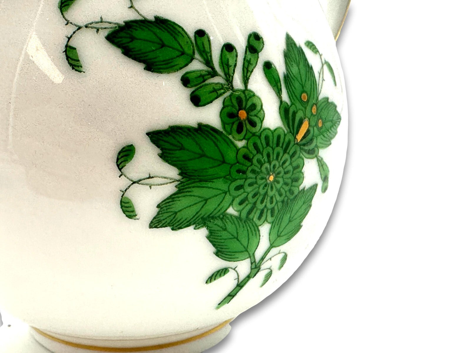 Herend 635 AV - Sahnekännchen - Porzellan - Apponyi Green - Handbemalt - Ungarn7